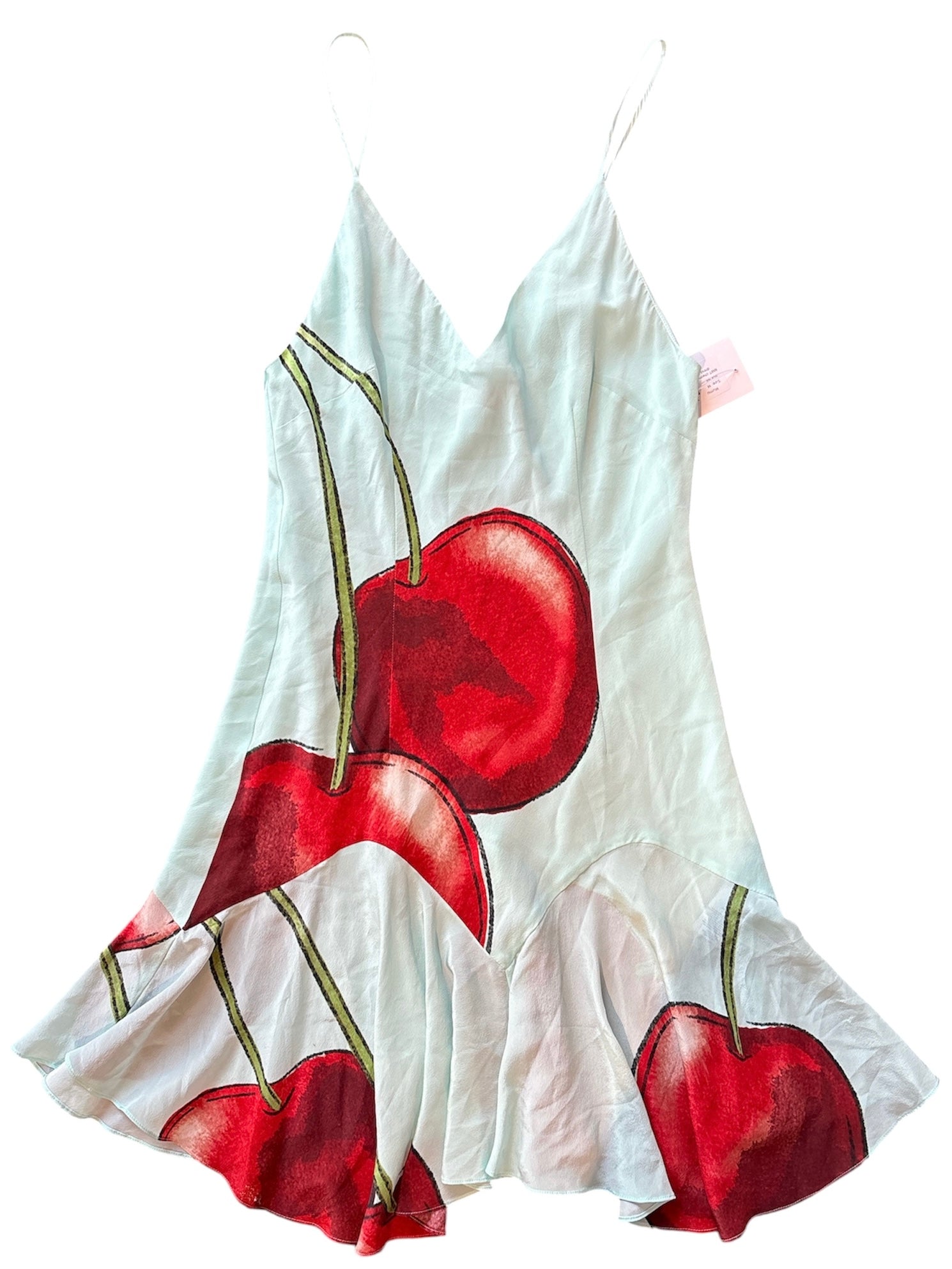 blue red Mumu NWT cherry dress, M