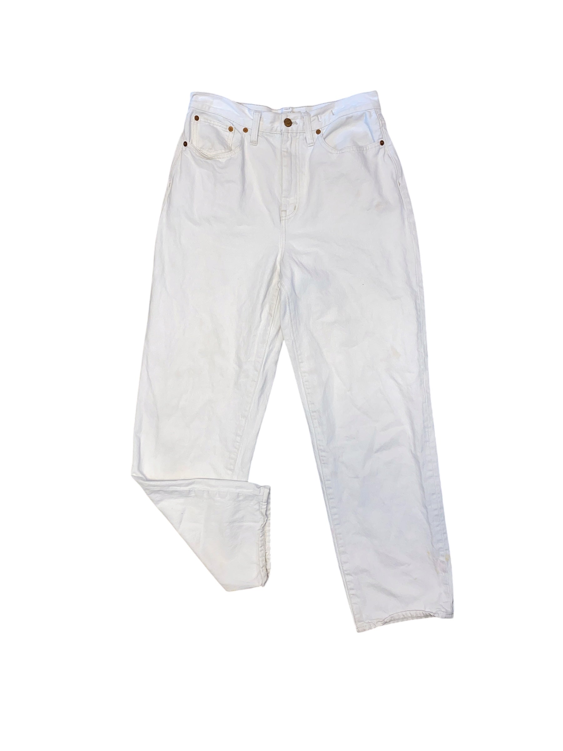 white madewell Womens pants- baggy straight jean, 29