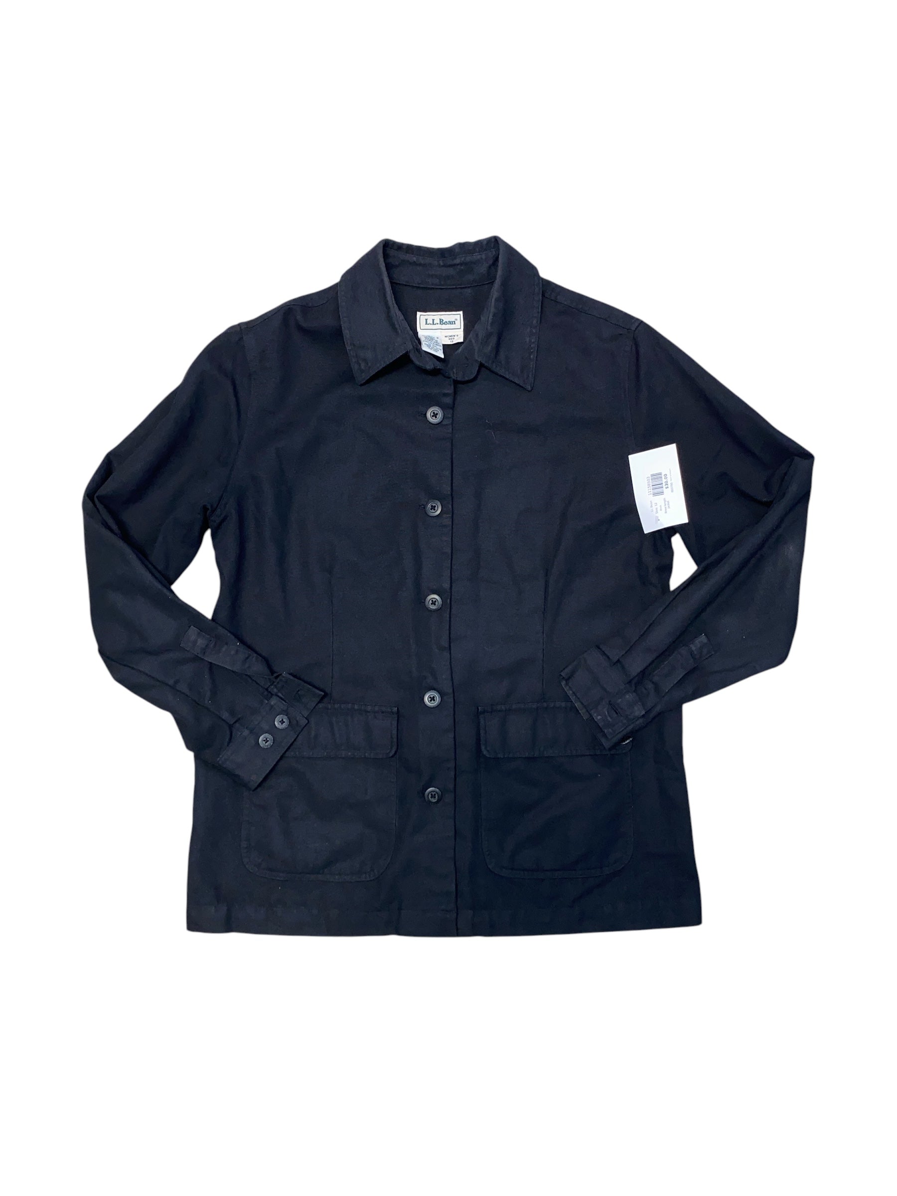 Black LL Bean Knee length jacket, 12