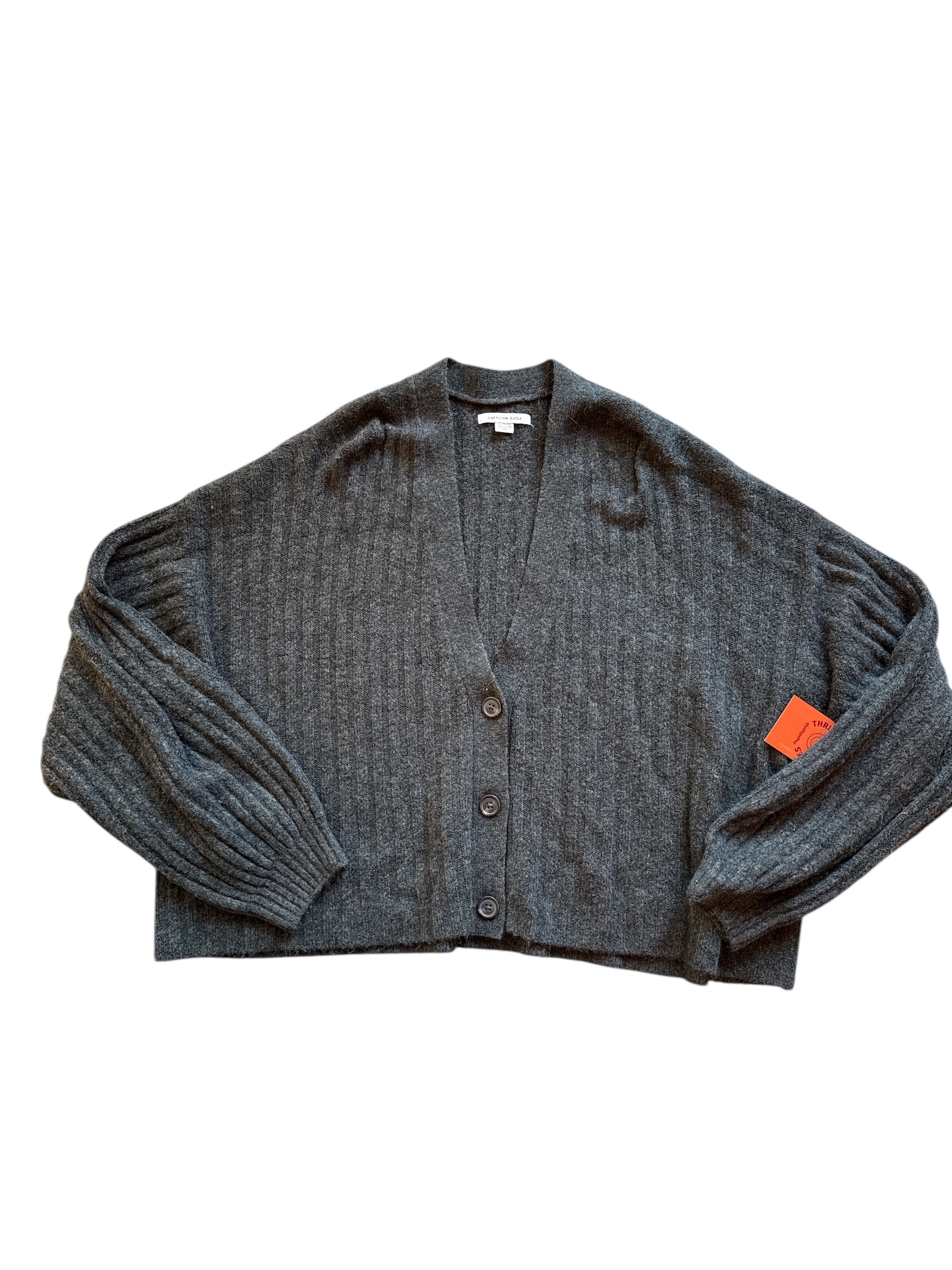 grey american eagle cardigan, XL