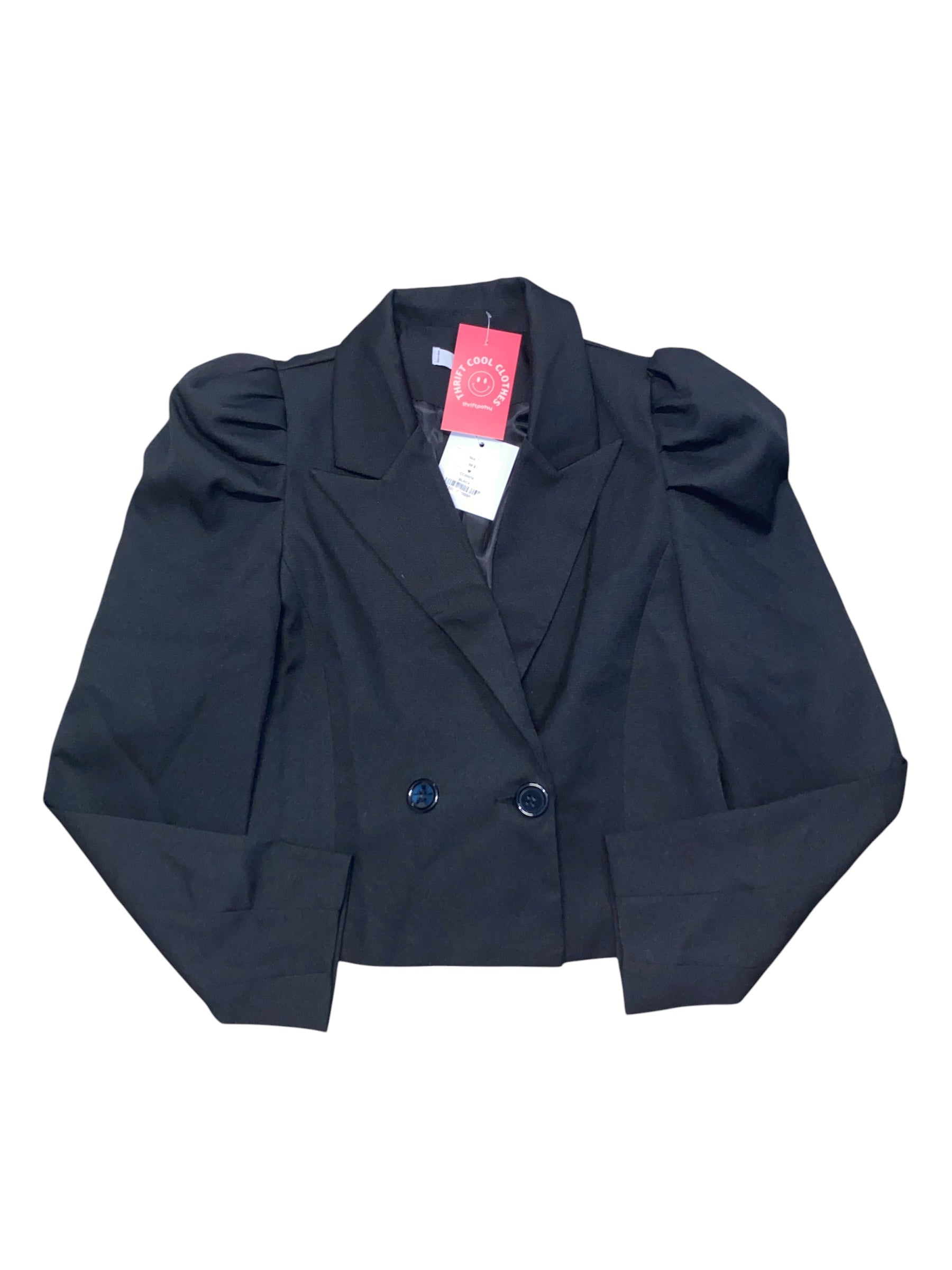 black adika nwt blazer w pleats, m