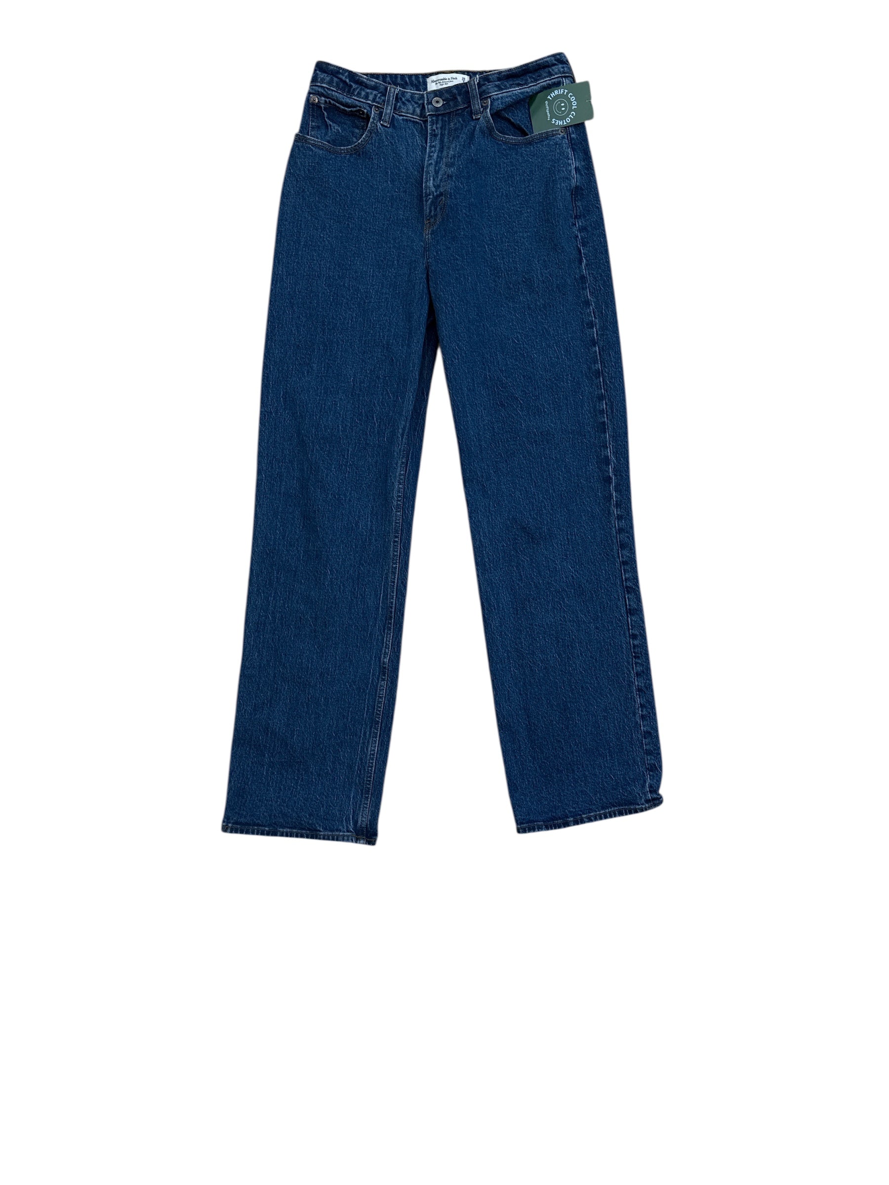 blue abercrombie Womens jeans- relaxed high rise, 29/8L
