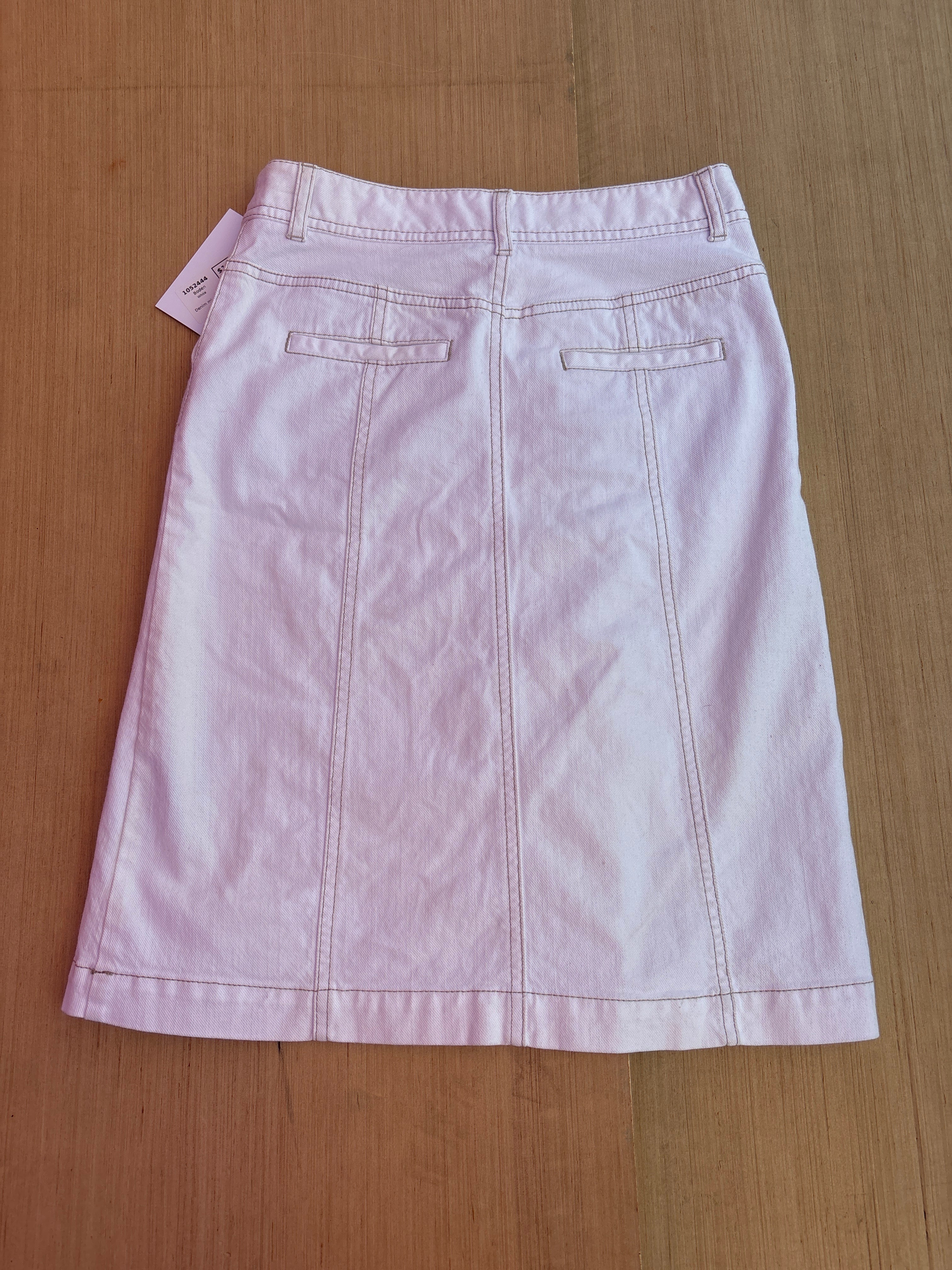 White Boden Denim midi skirt, 2