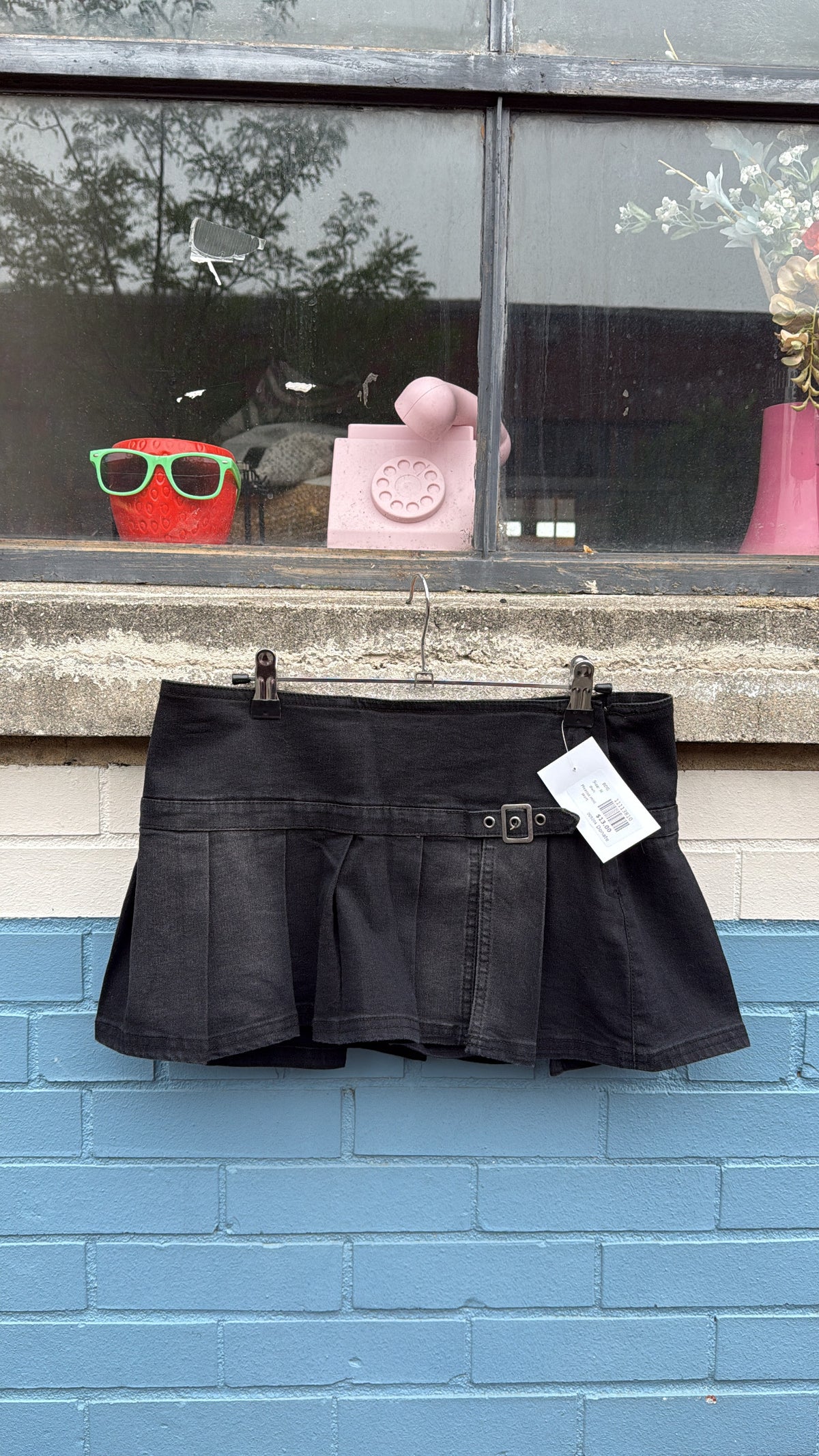 Black BDG Pleated mini skort, M