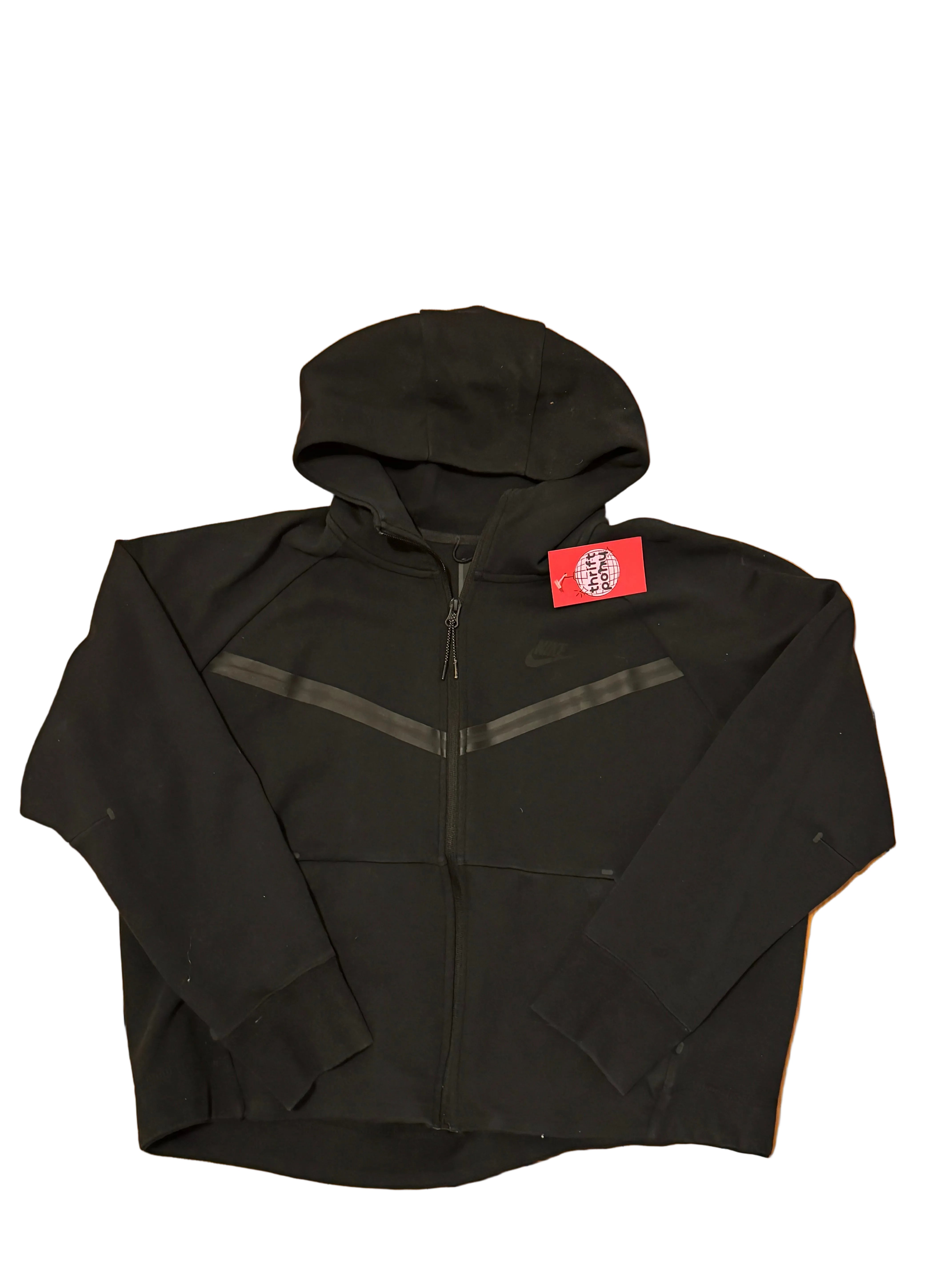 black nike zip hoodie, xl