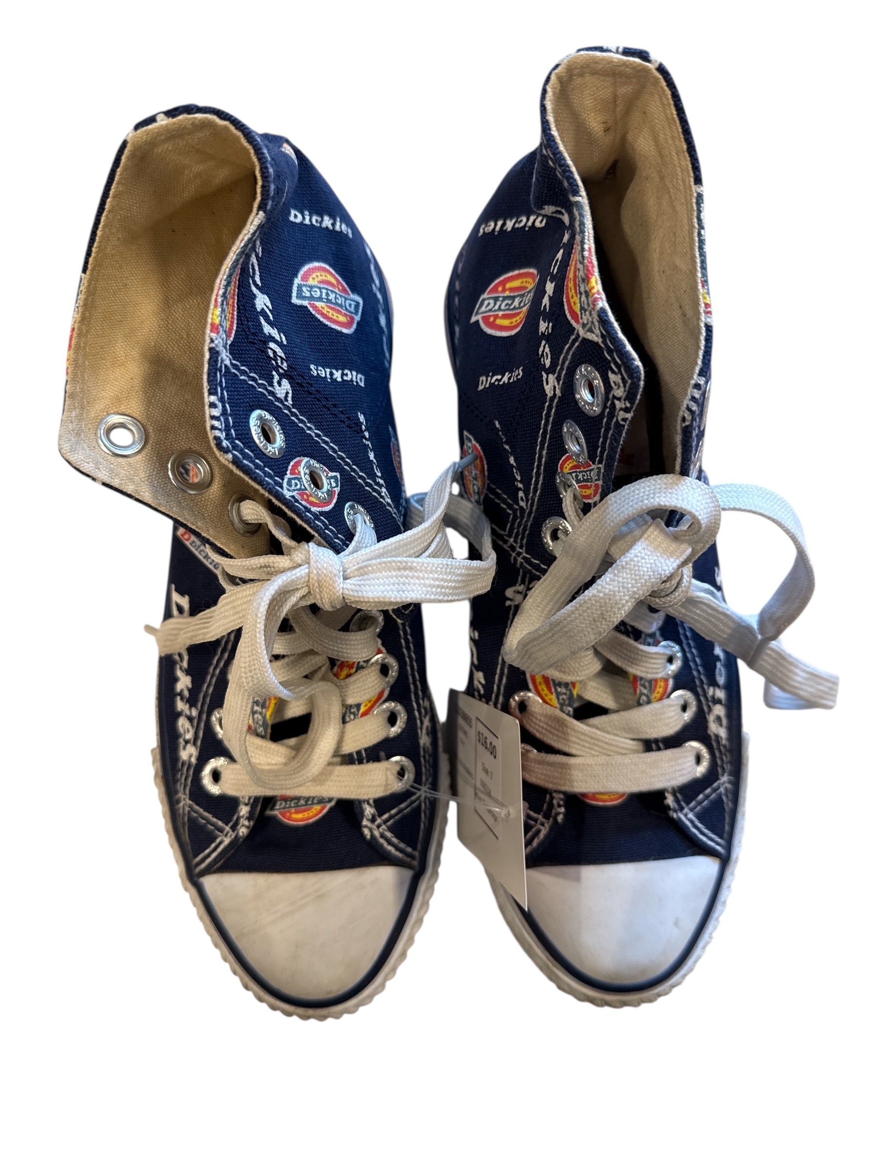 navy dickies high top sneakers, 7