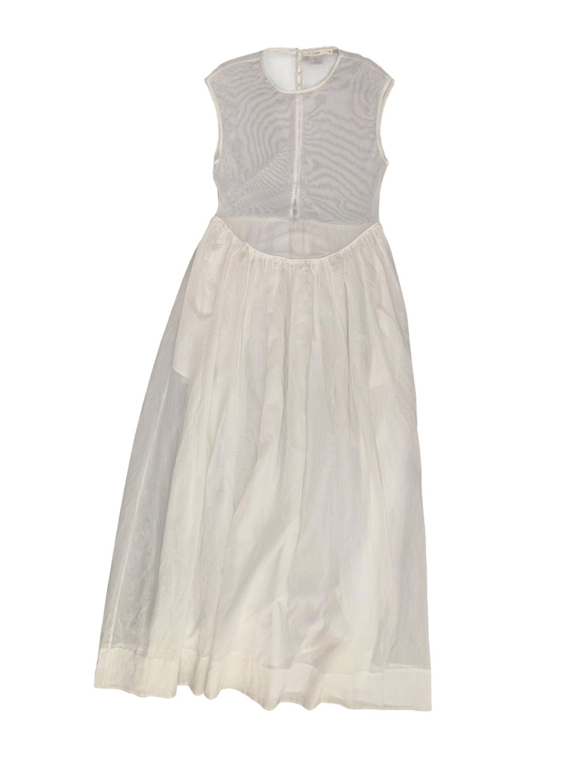 white Hansen nwt sheer top maxi dress, XL
