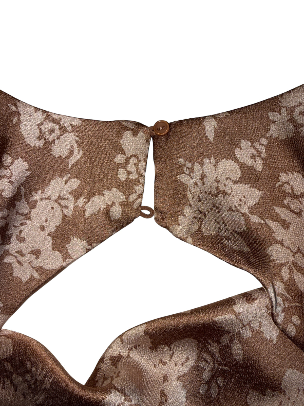 brow beige astr floral ls blouse, m
