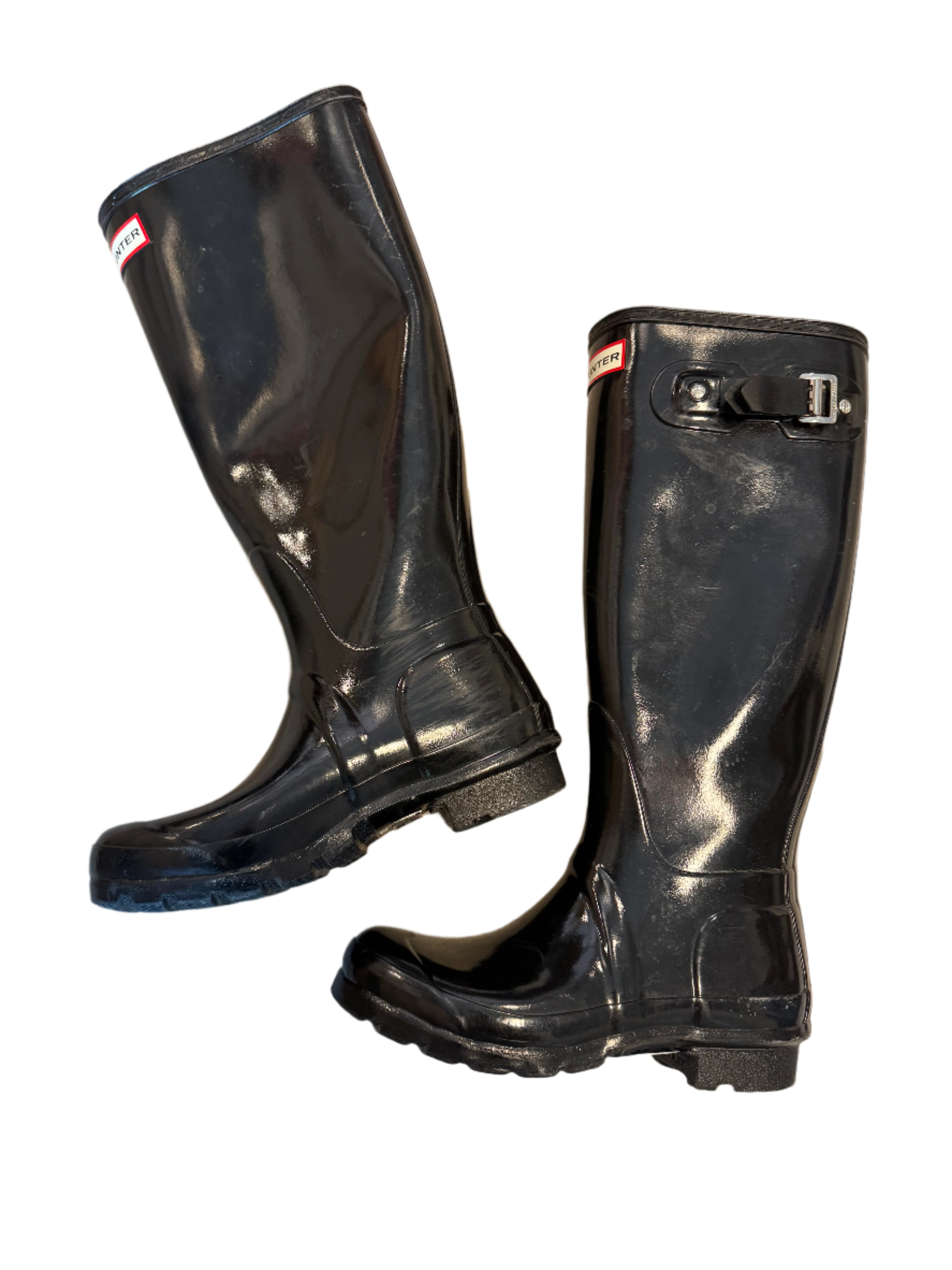 black hunter rain boots, 5 womens