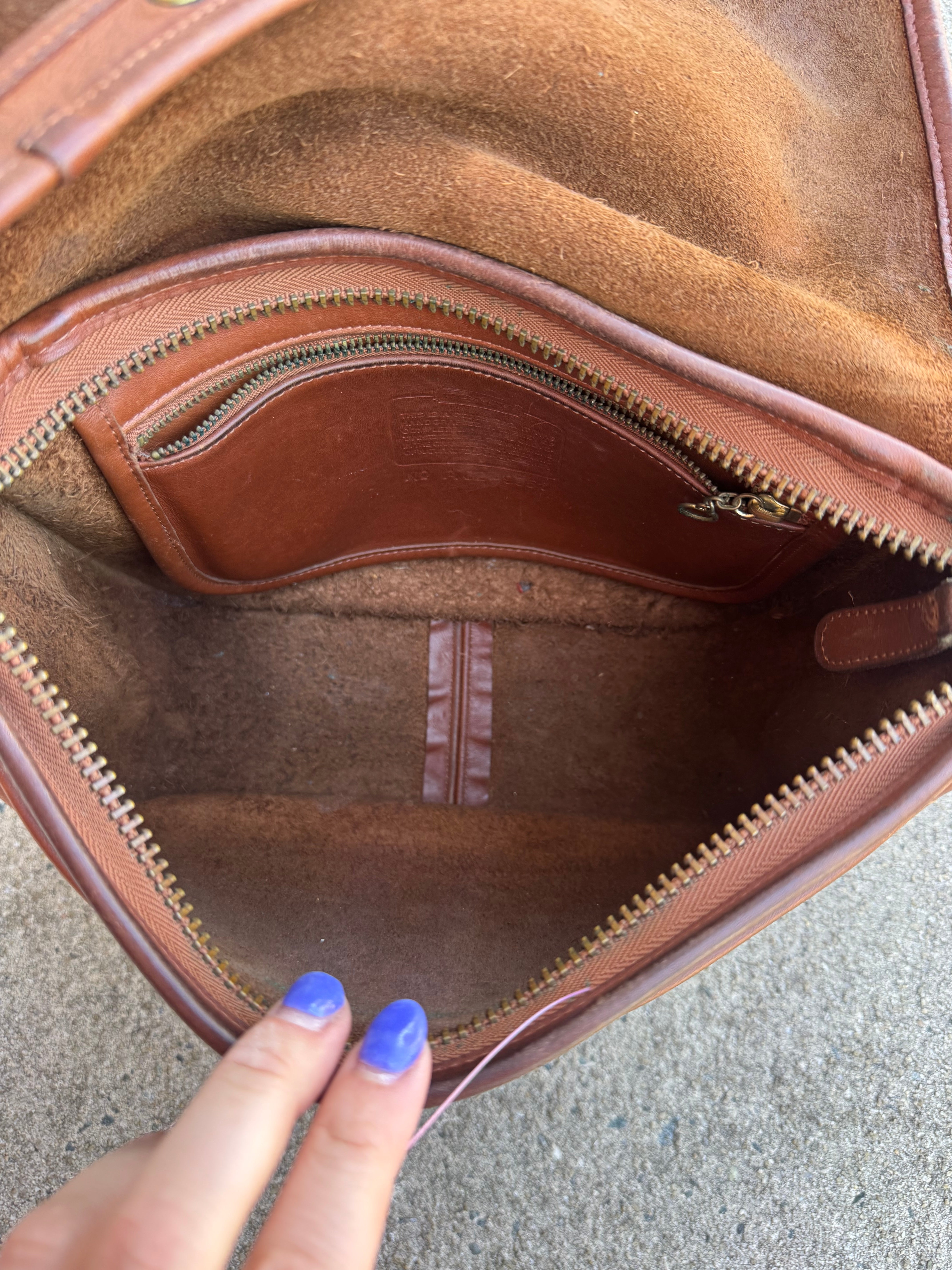 Brown Coach Vtg leather bag a82 9951