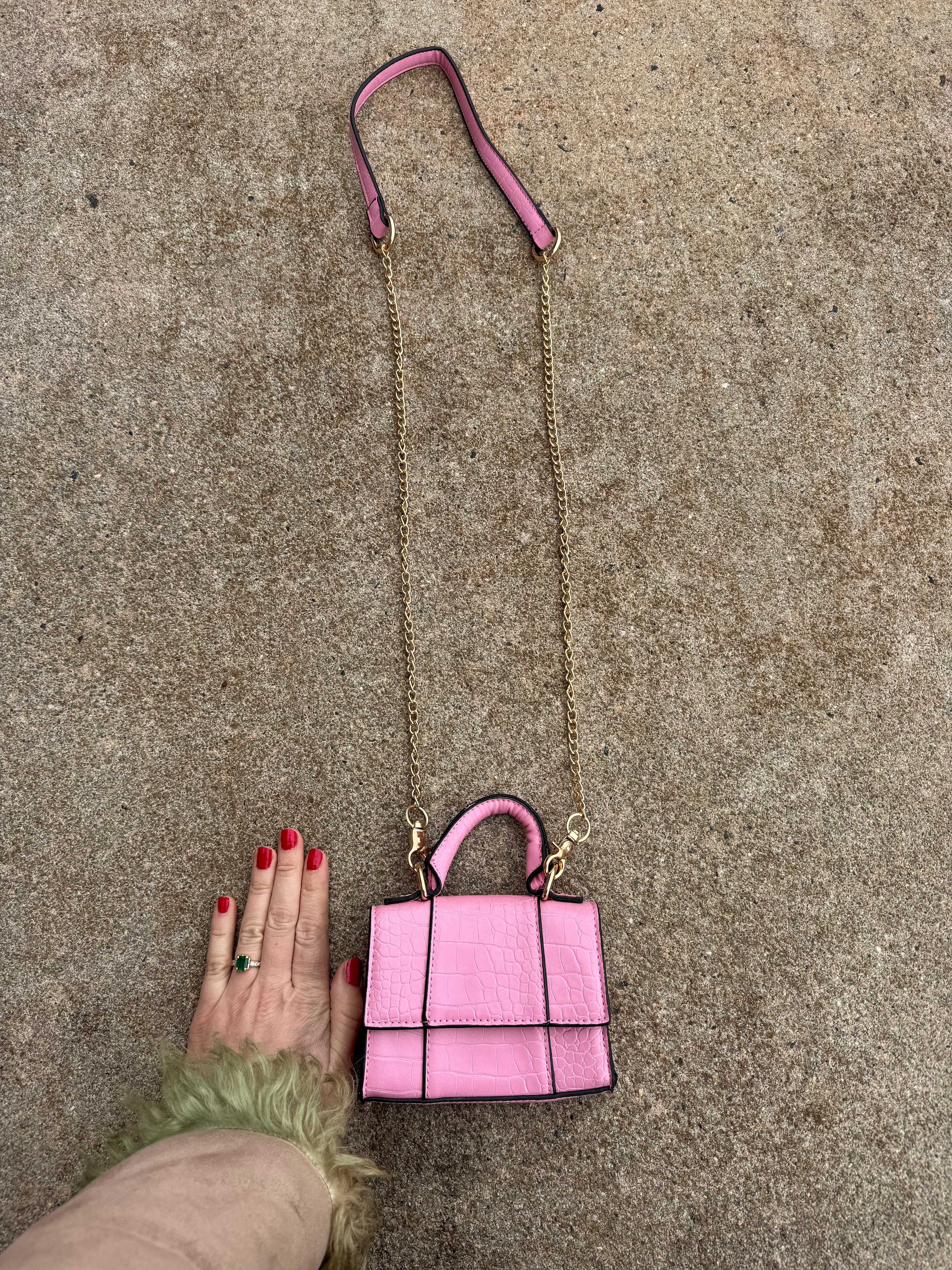 Pink Mini crossbody purse