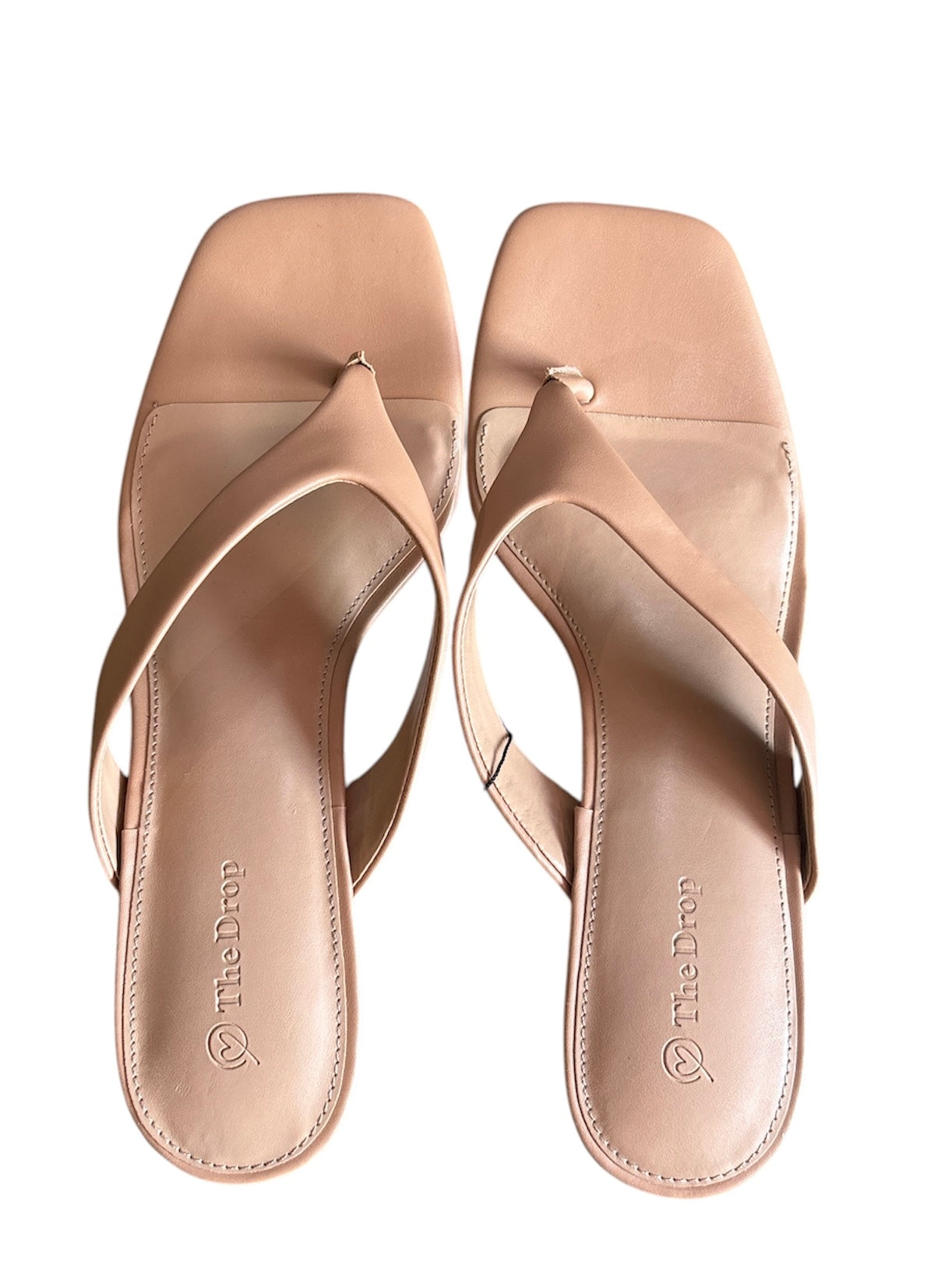 brown the drop flip flop heels, 11