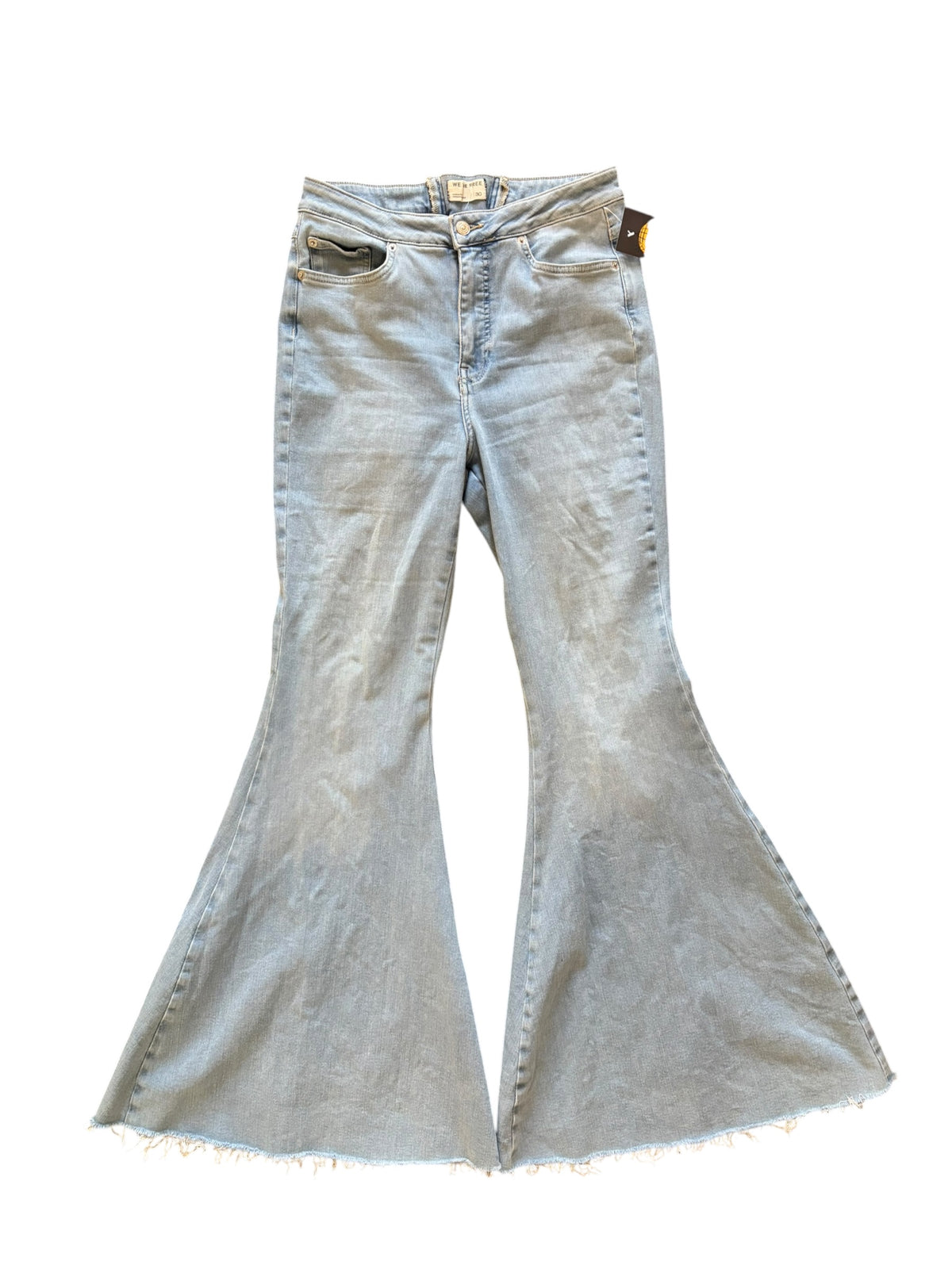 blue we the free super flare jeans, 30