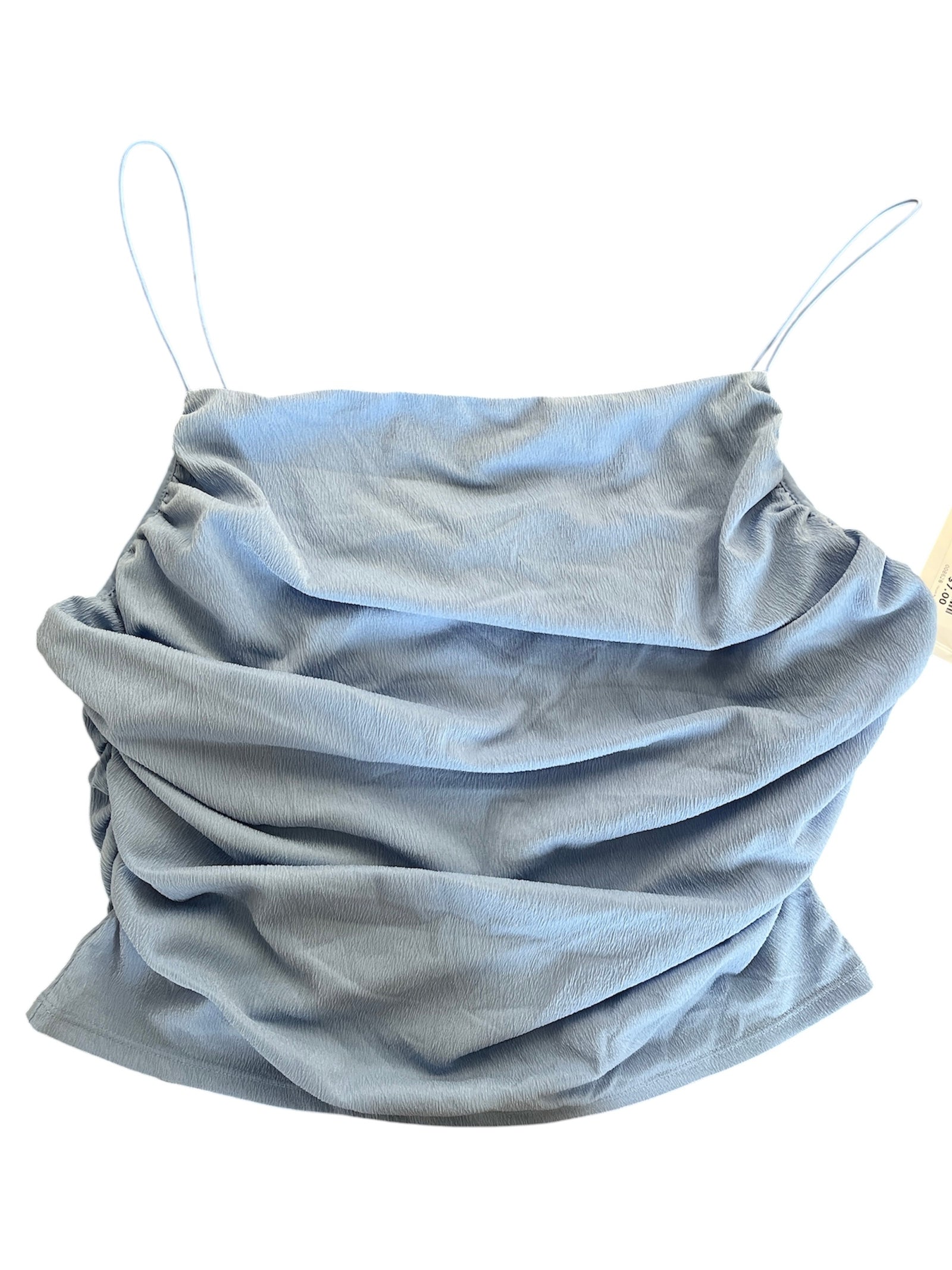 blue h&m cowl neck tank, xl
