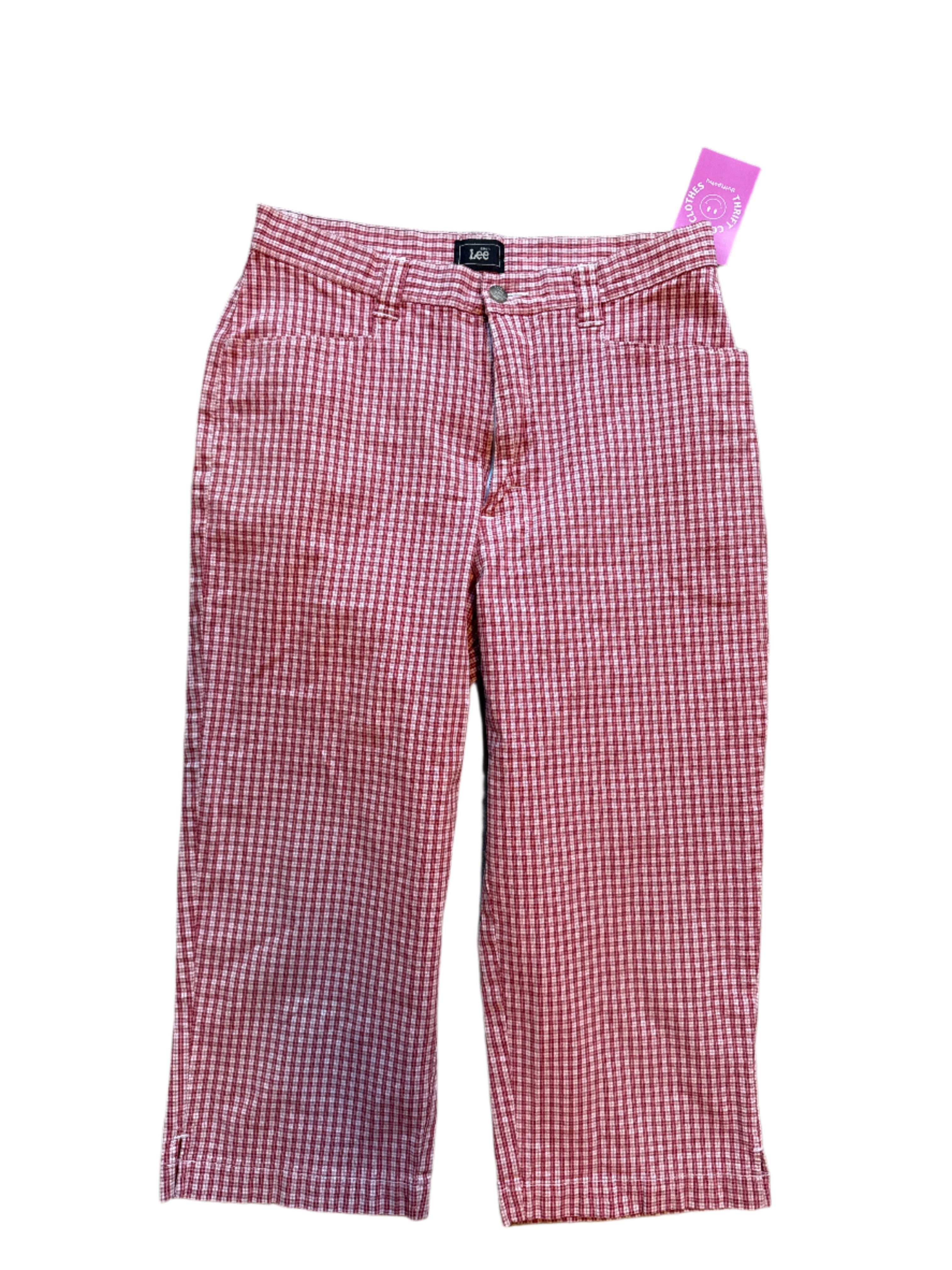 red lee vtg plaid capris, 10 (fits like S)