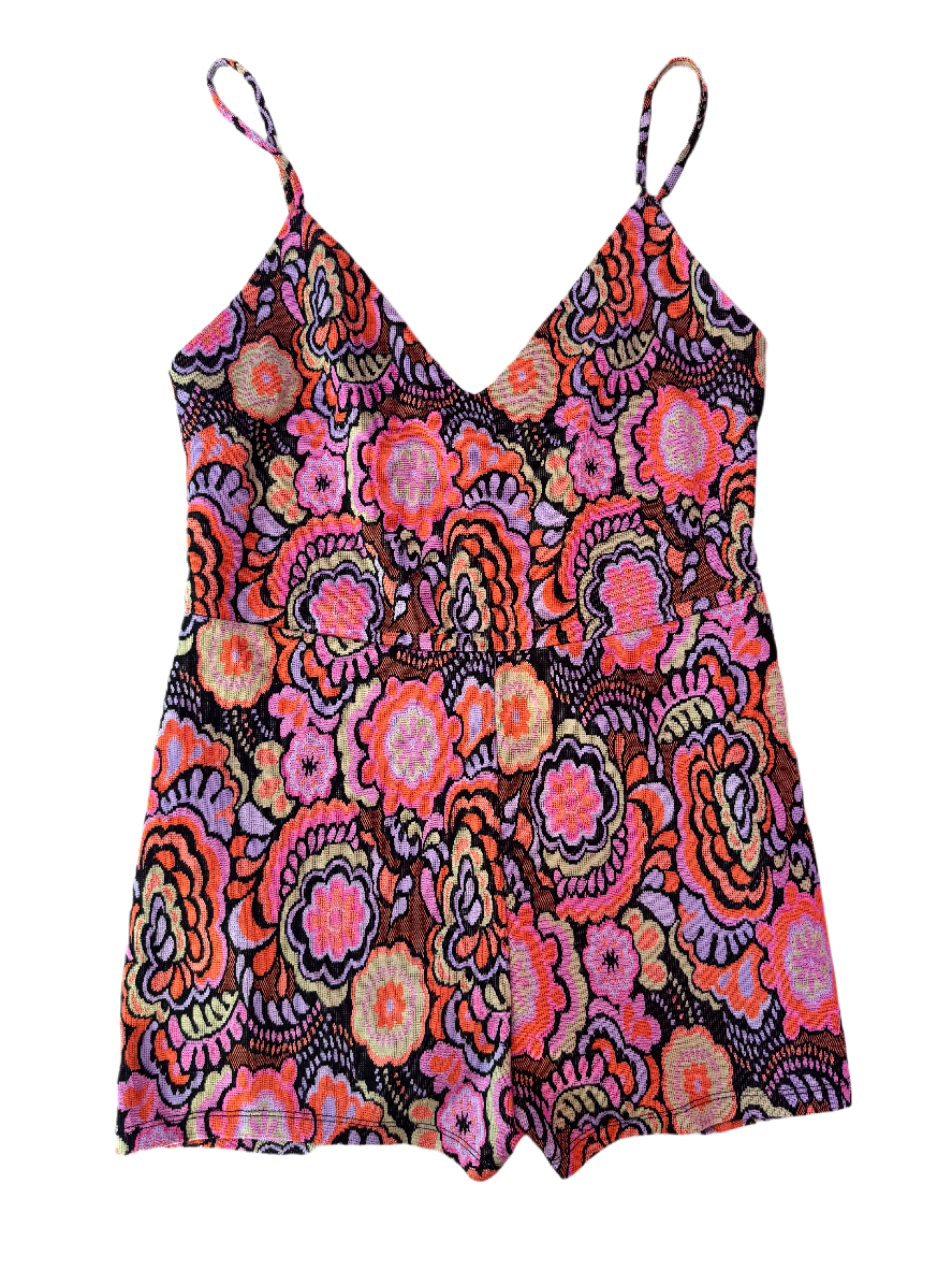 multi zara groovy mini romper nwt, L (fits like M)
