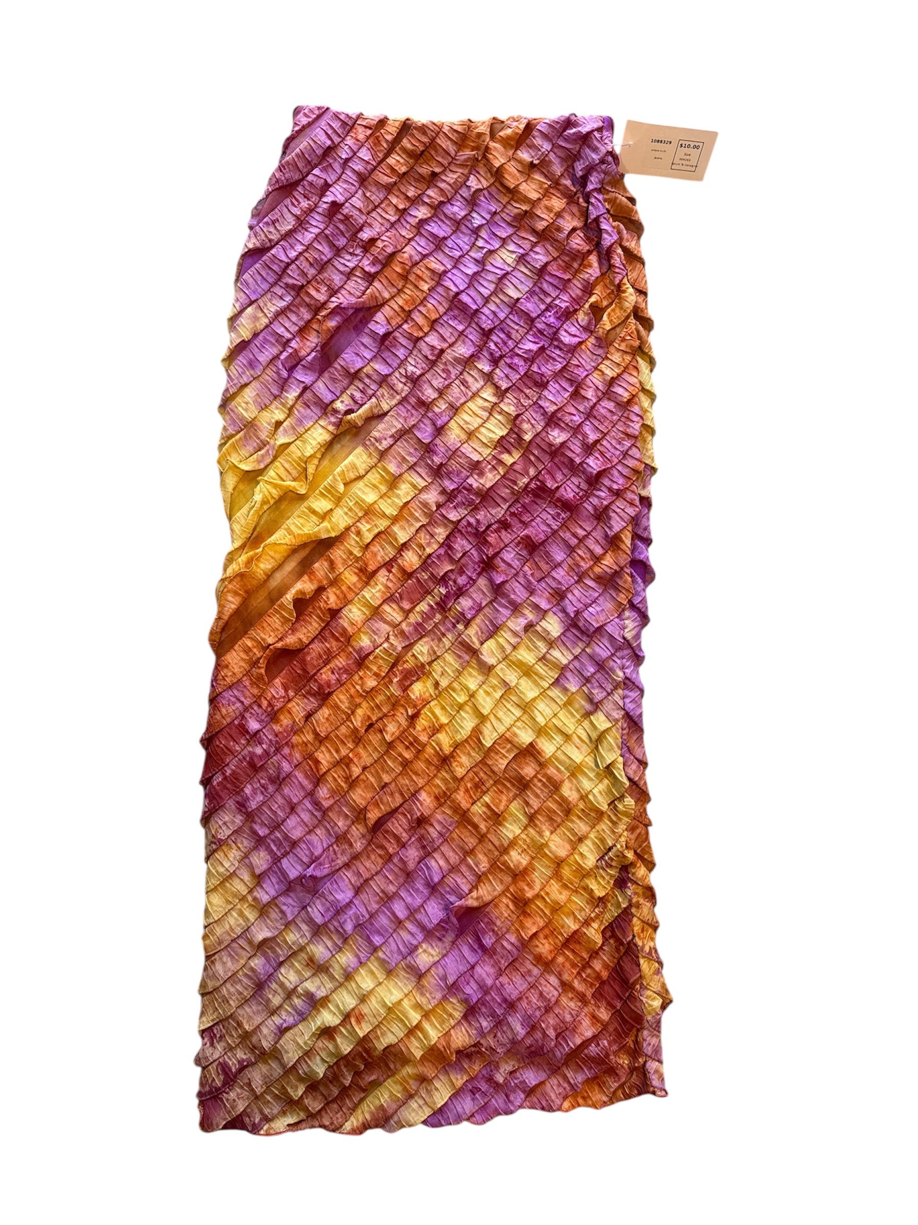 ombre multi midi skirt, s