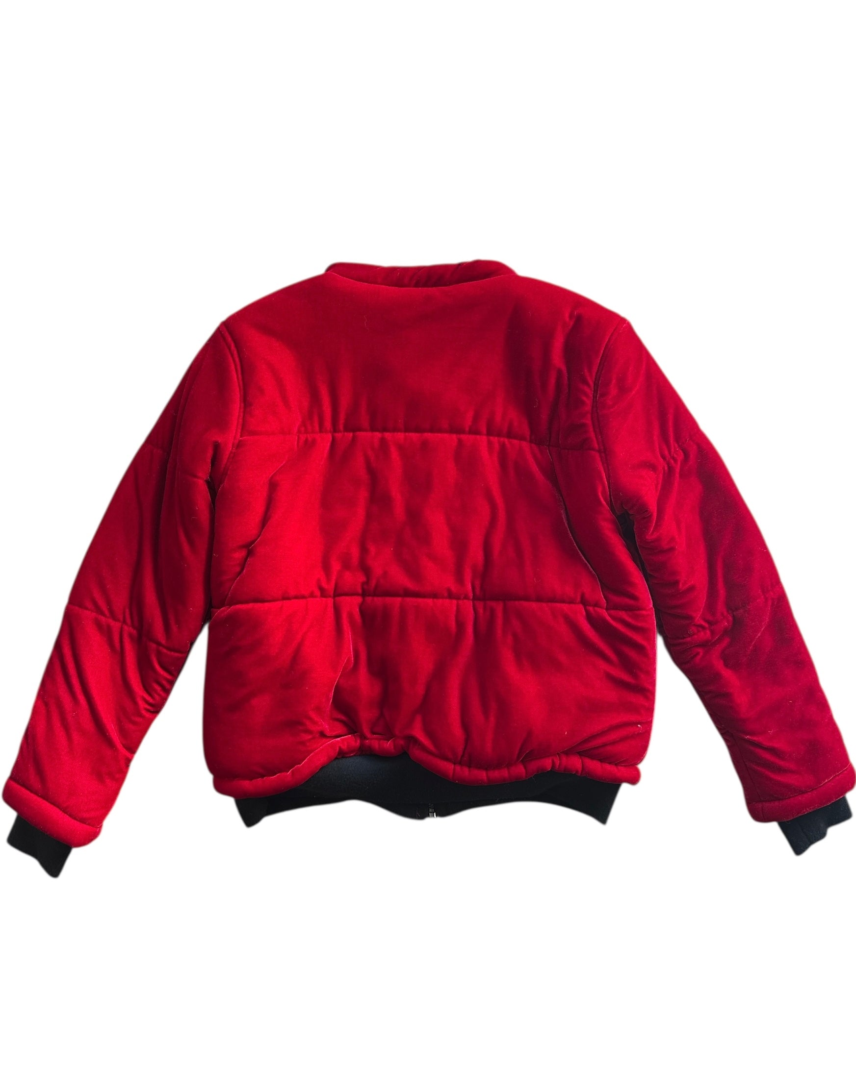 red me jane velour puffer, L