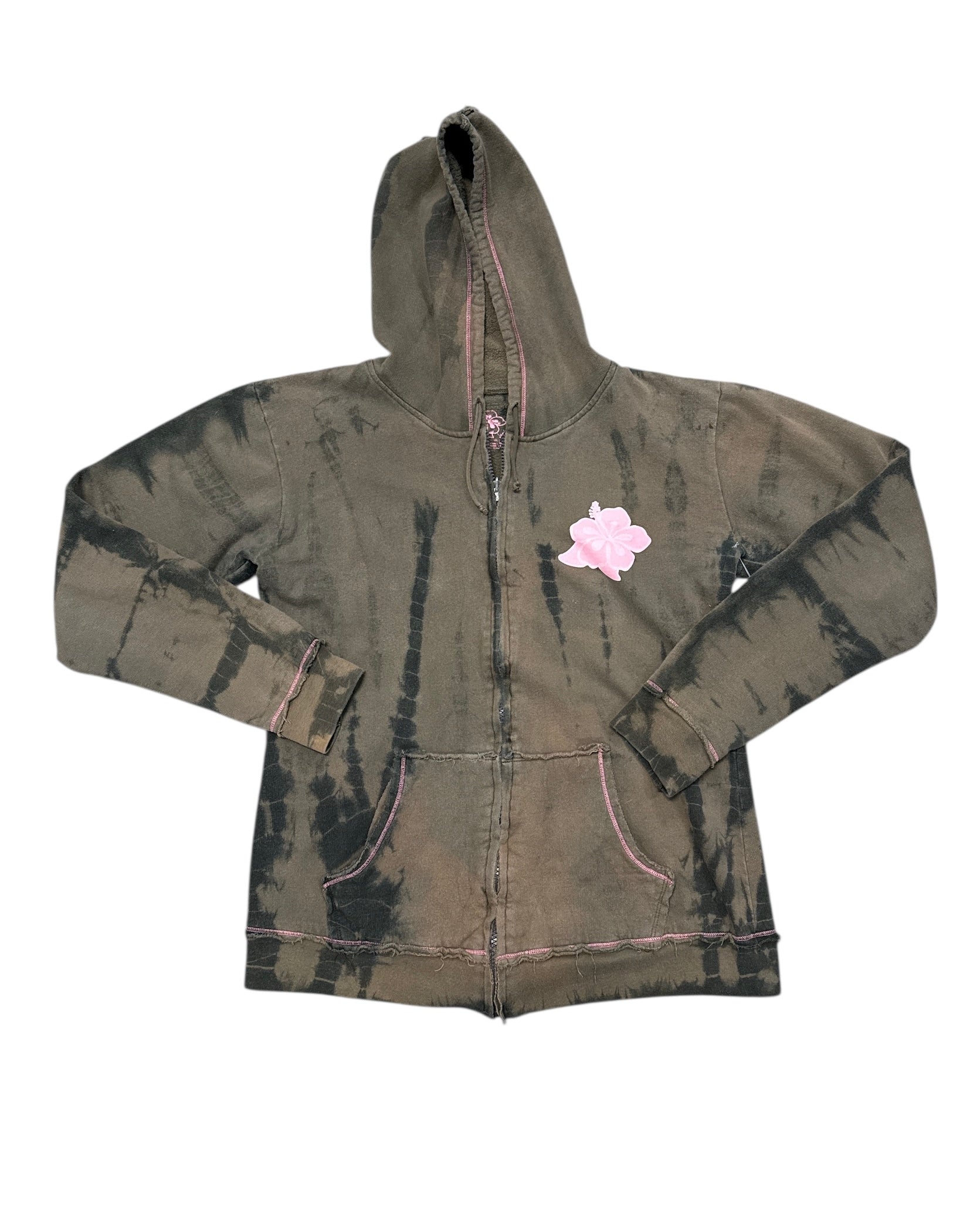 Brown Jane Wayne Tie dye hoodie, Xl