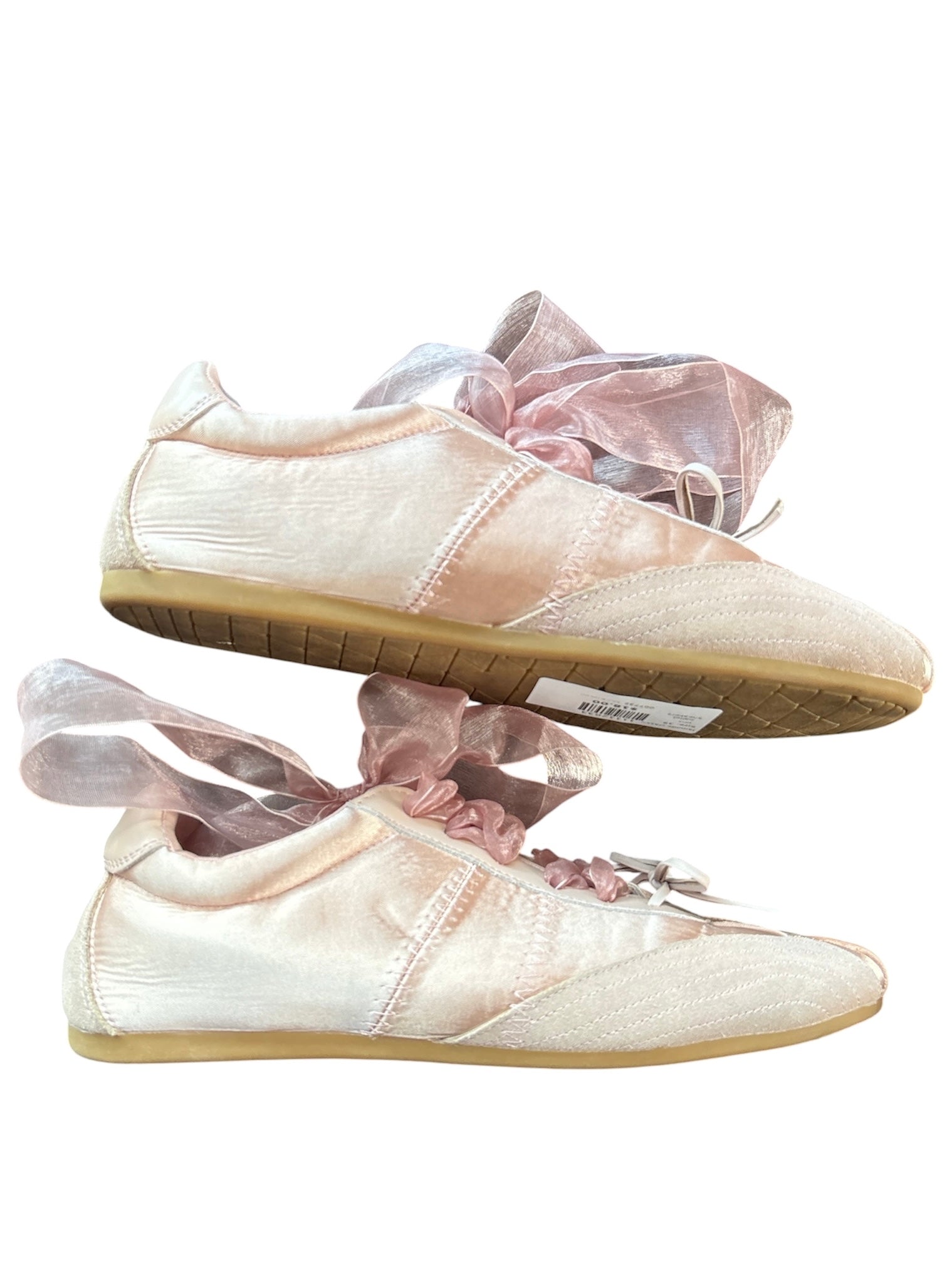 pink lamode classic ballet sneakers, 39 women’s 8