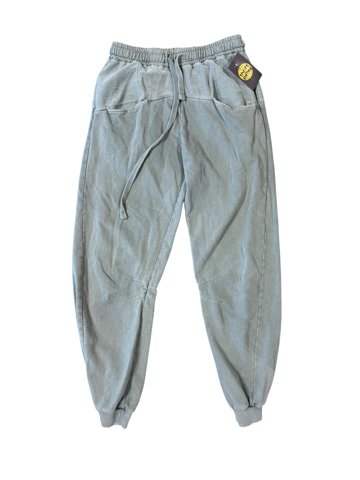 grey out from under drawstring sweats, s