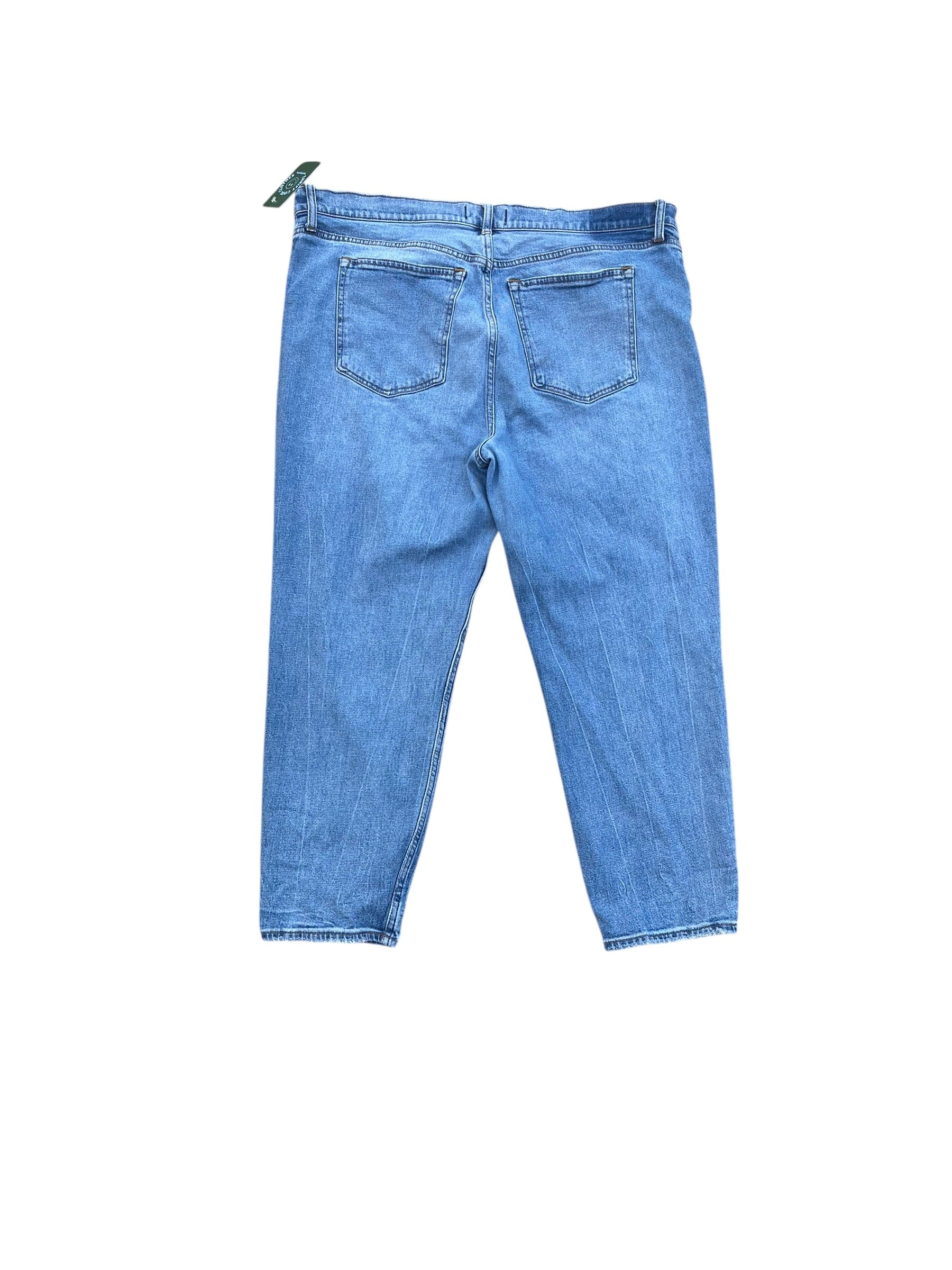 blue abercrombie Womens jeans- mom high rise, 35/20r