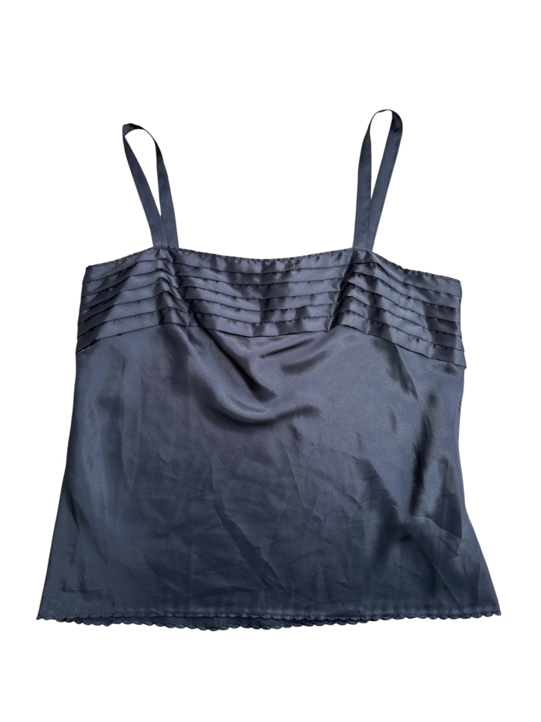 black escapades silk tank, M