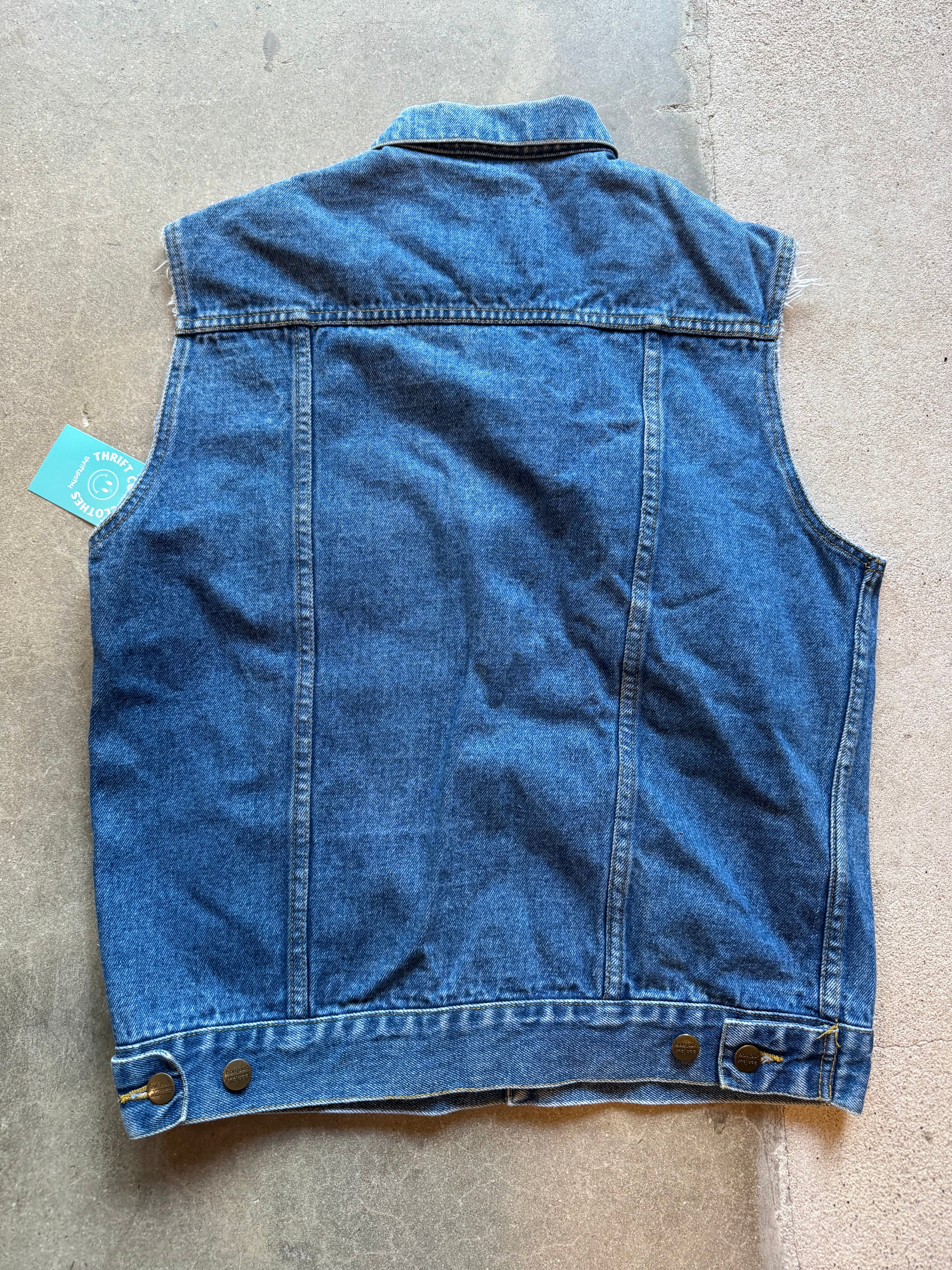 blue Bon jour denim vest, m