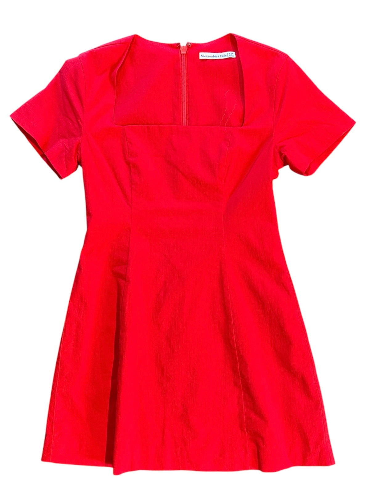 red abercrobmie & fitch square neck dress, xsp