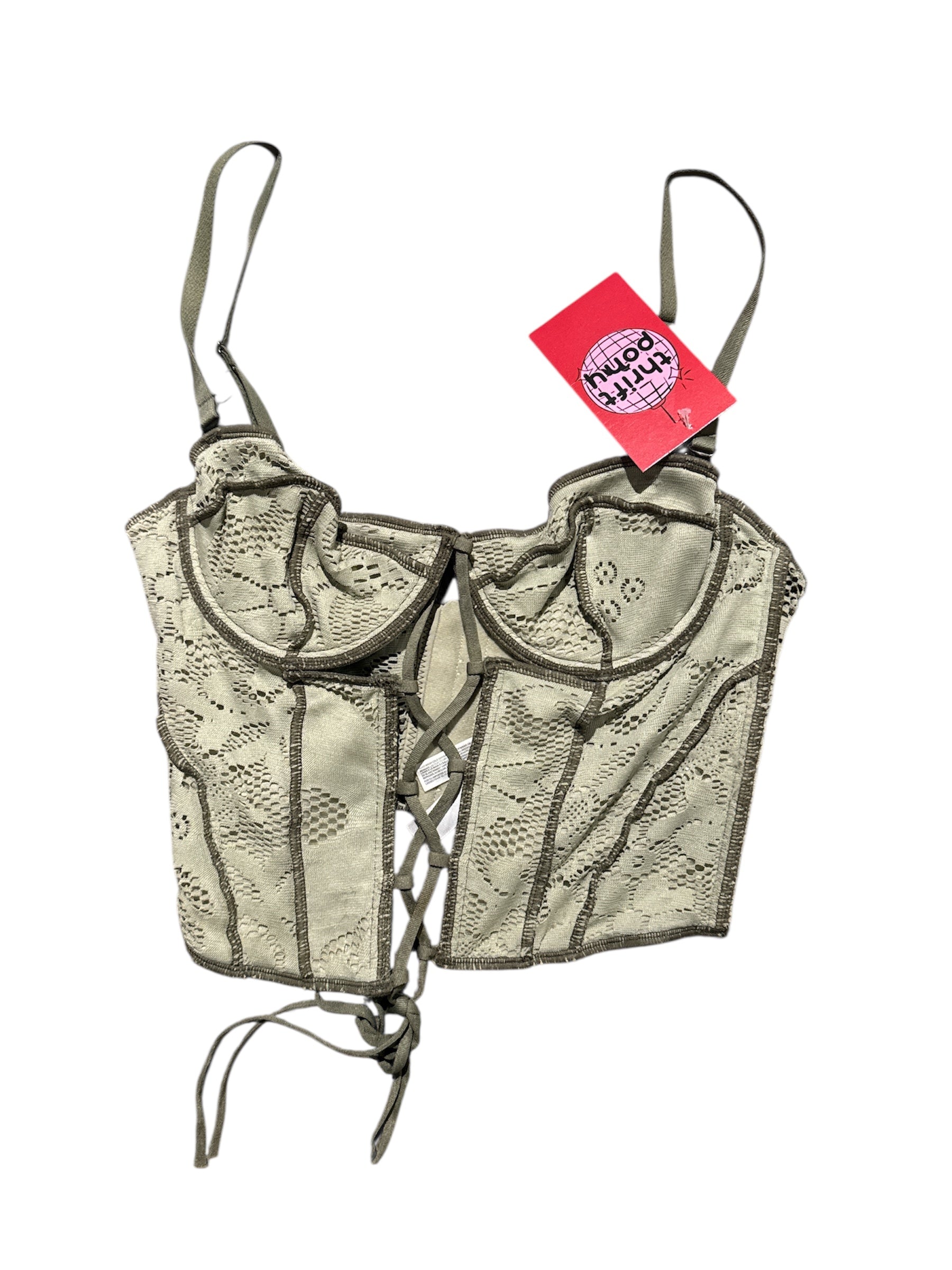 light army green out from under bustier, m