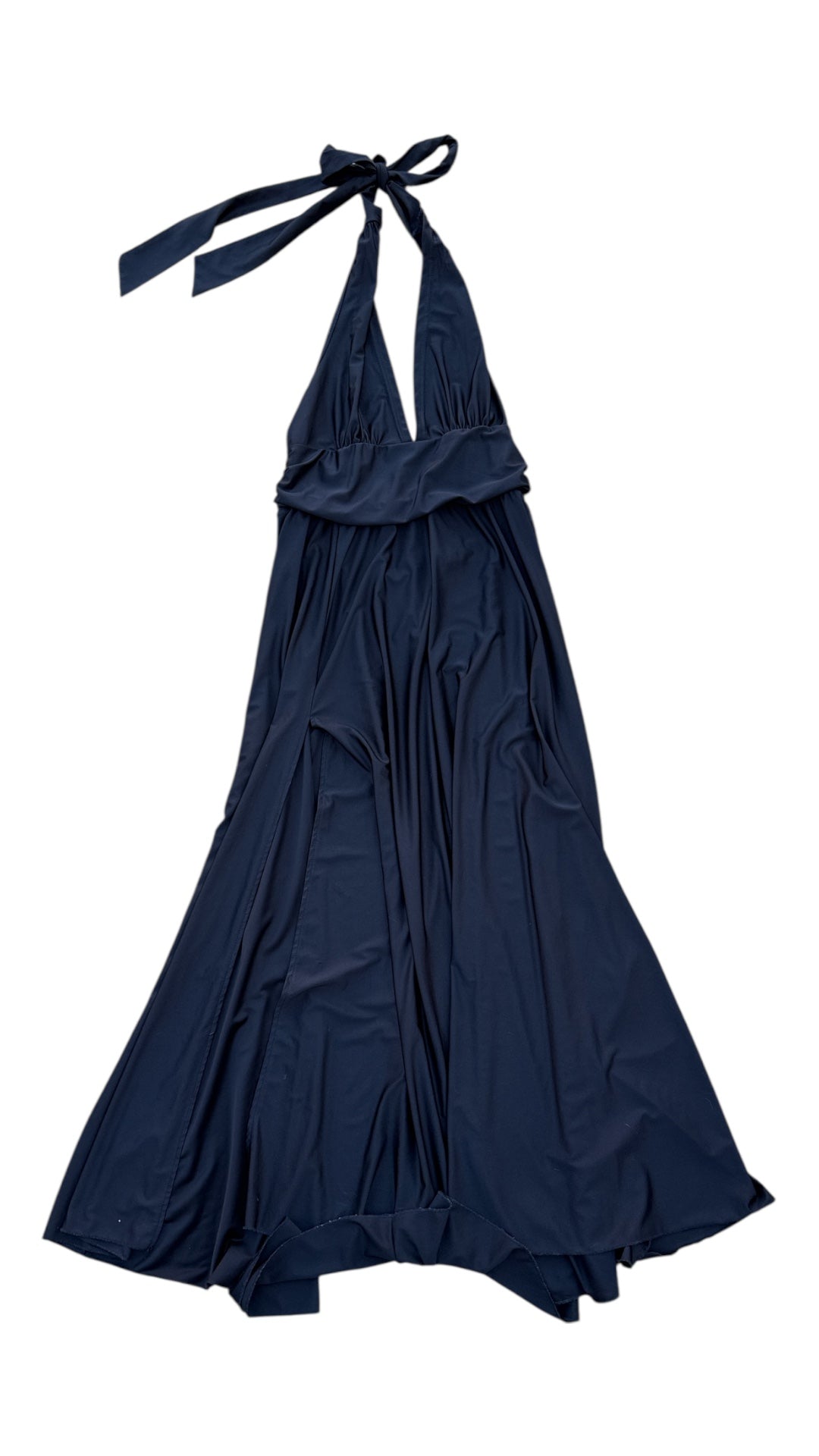 black shein halter maxi, 3x