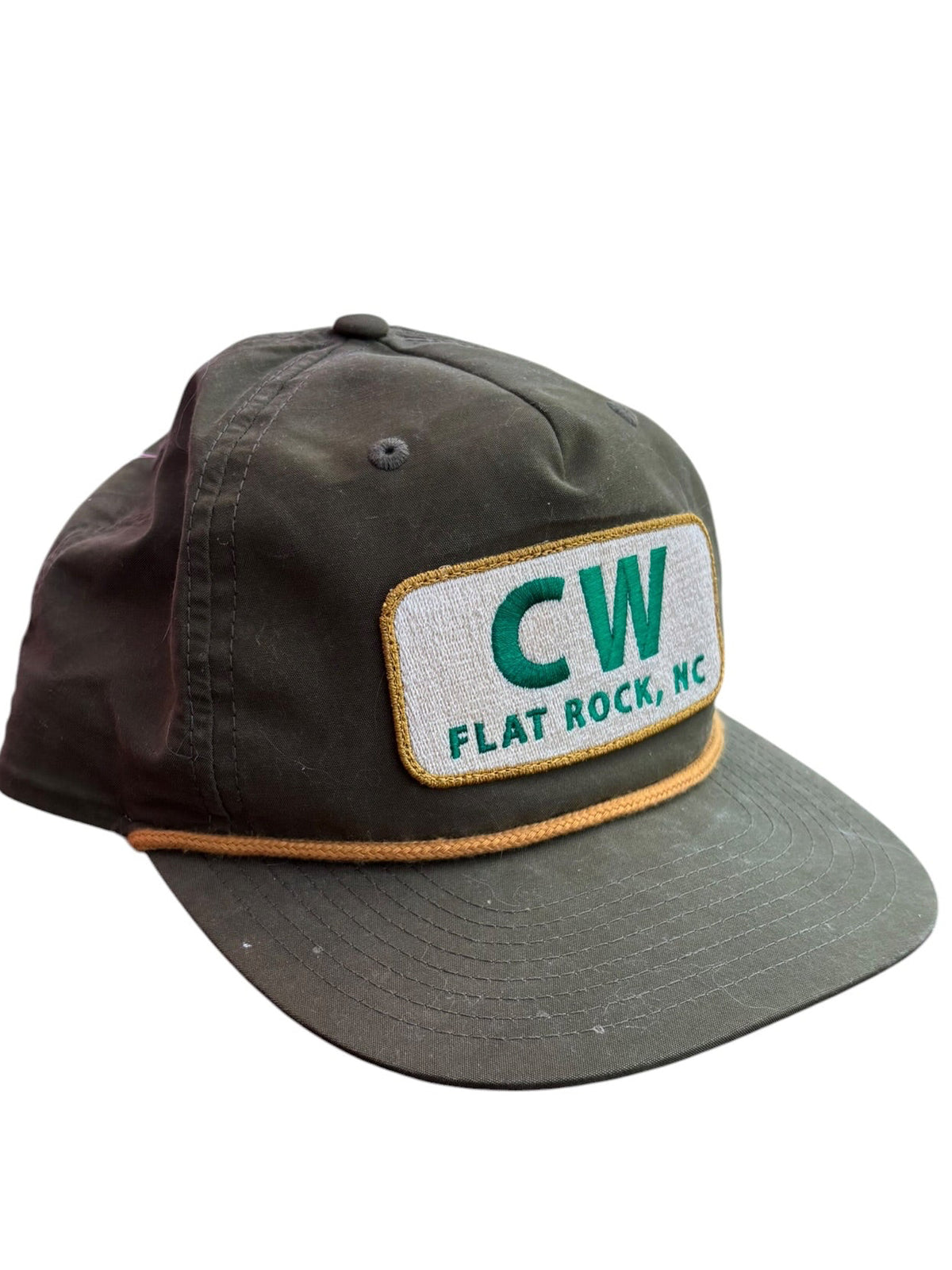 green flat rock hat