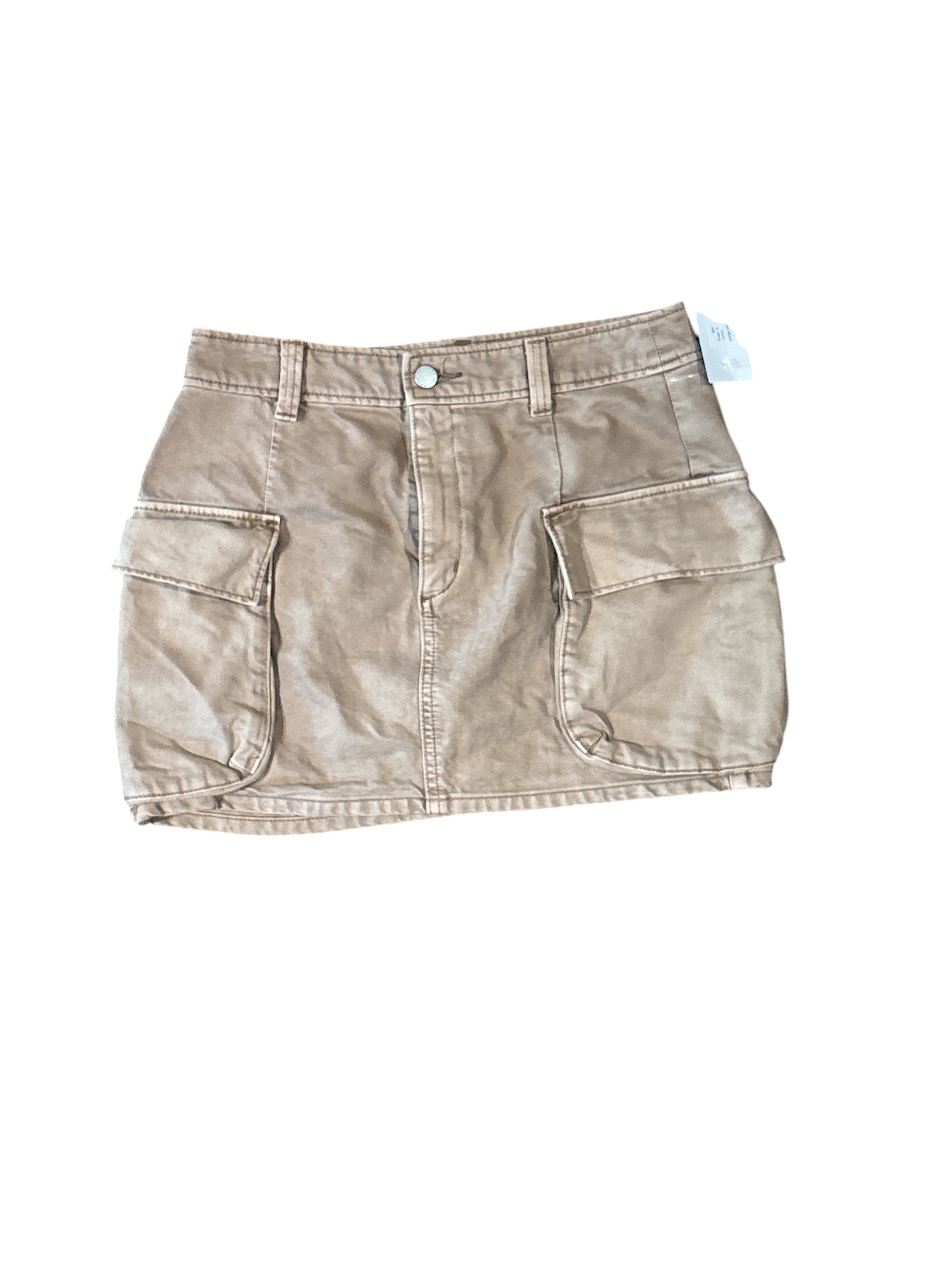 brown gu cargo skirt, L