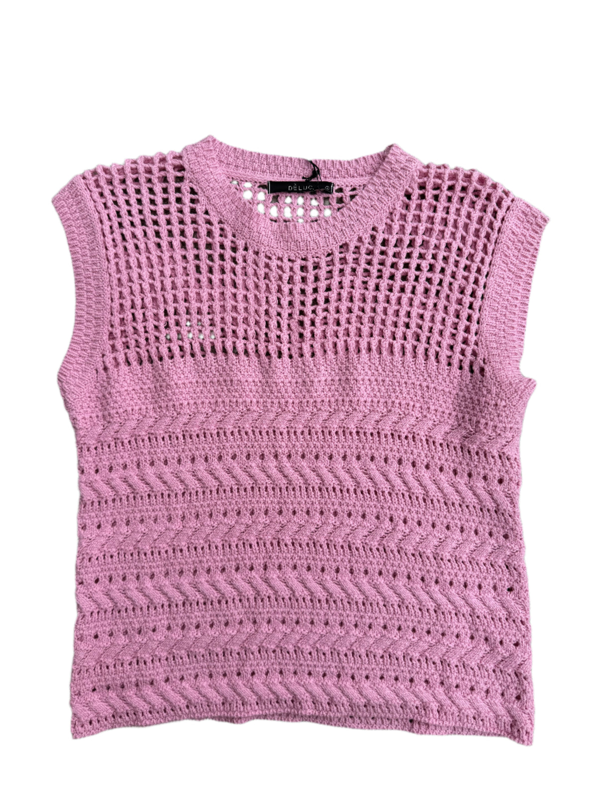 Pink Deluc Paulo knit vest, S