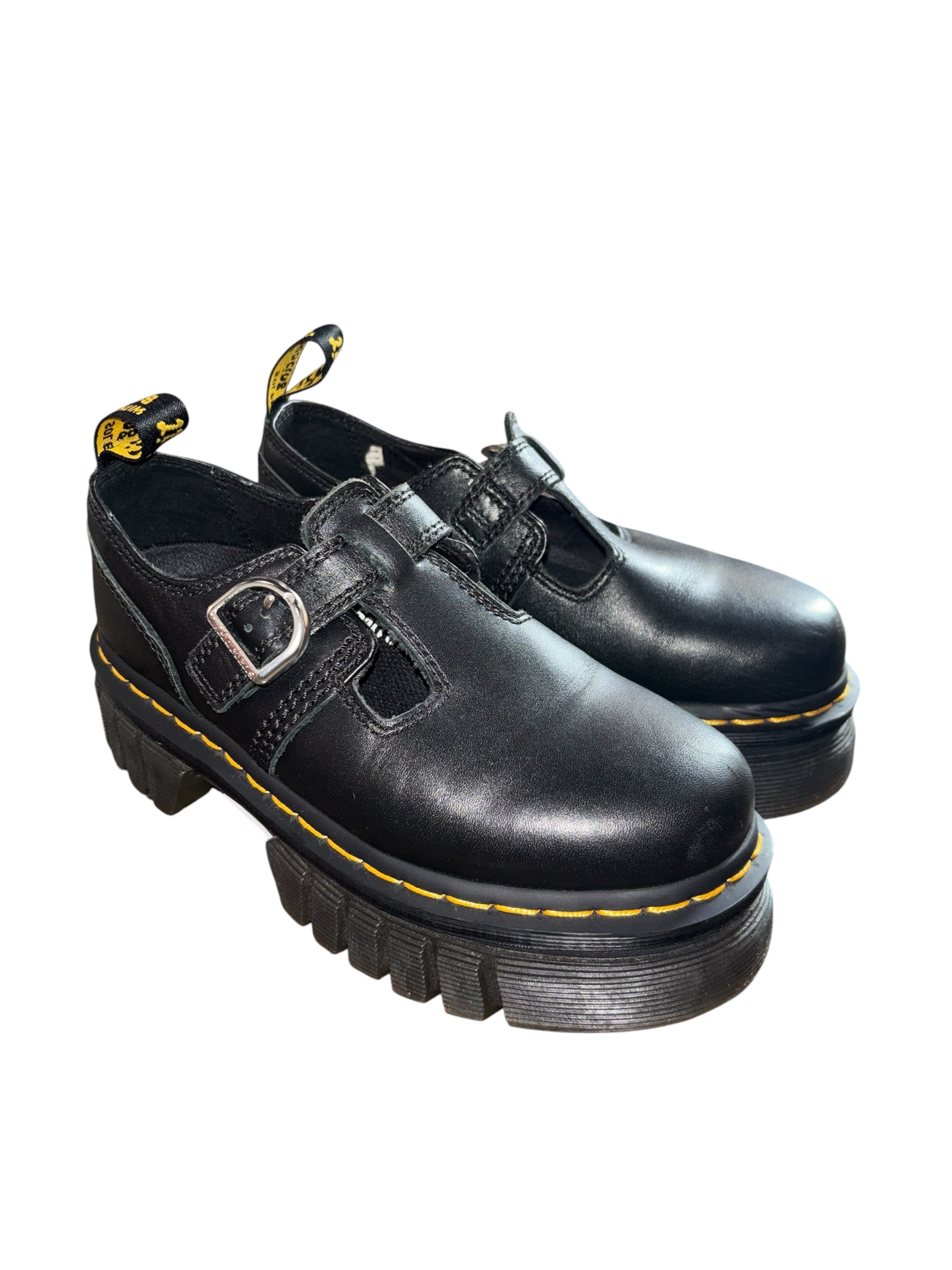 black dr martens chunky loafers, 6