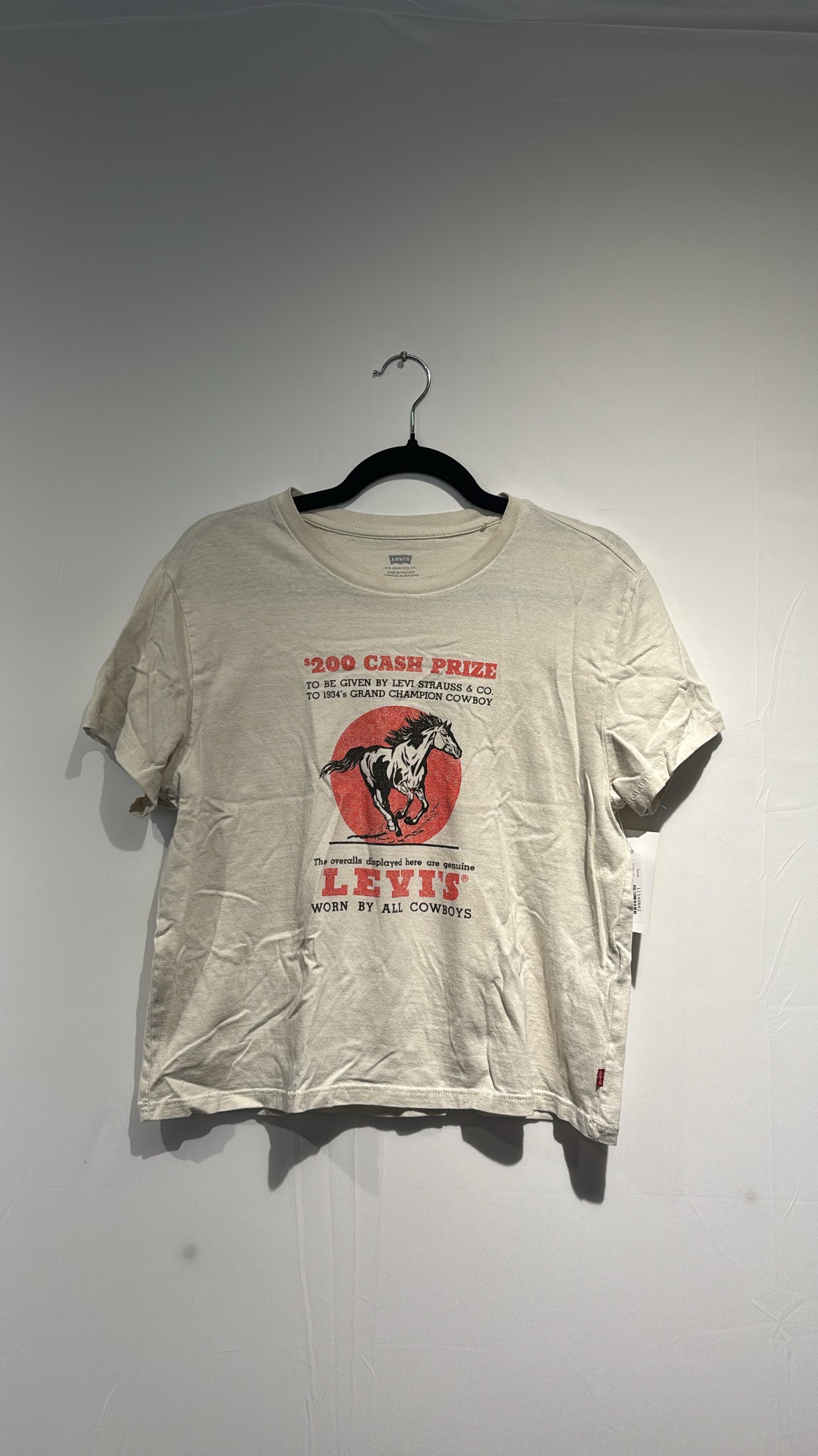 white red levis levis prize tee, m