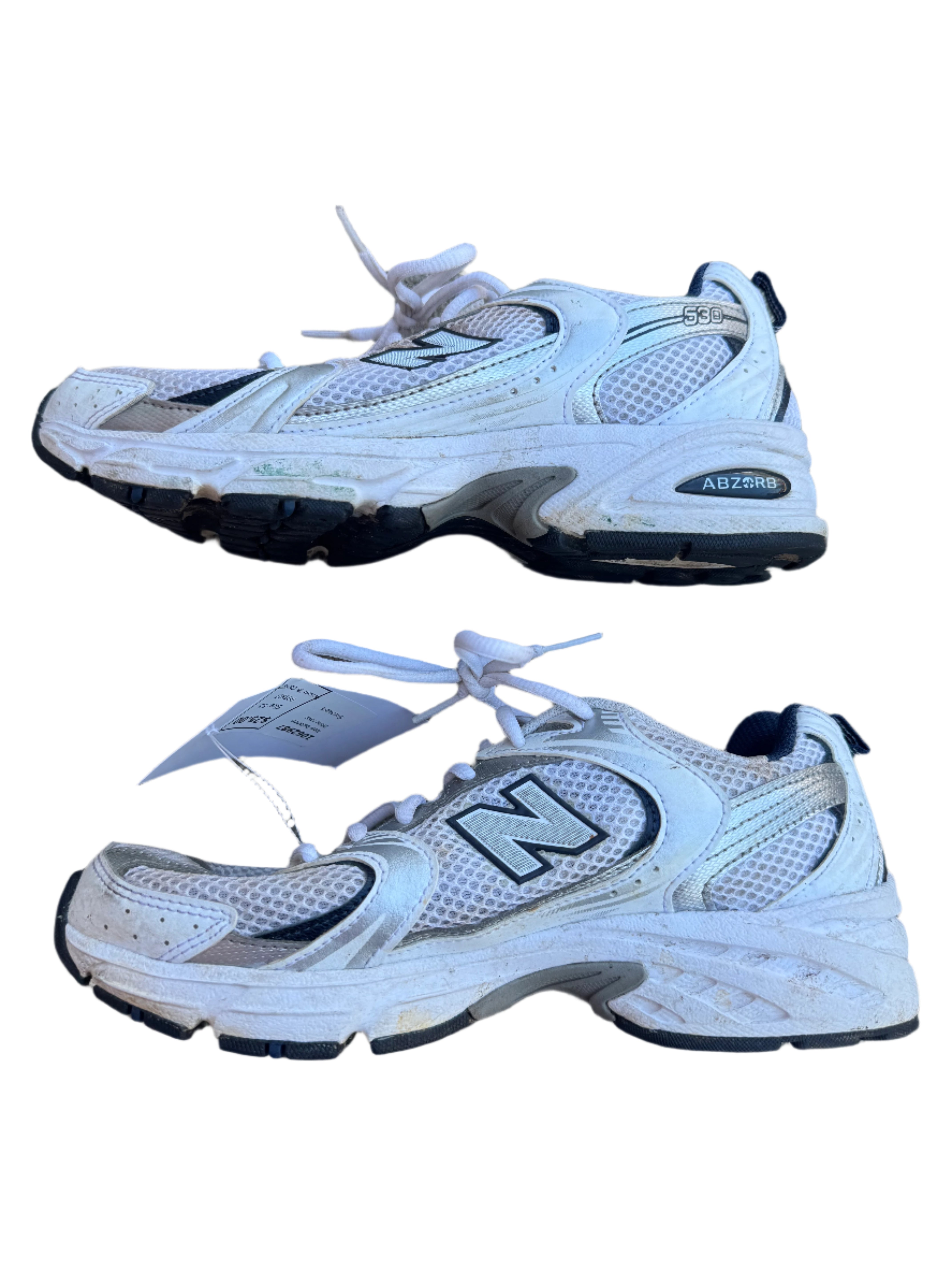 White navy New balance Sneakers, 5.5