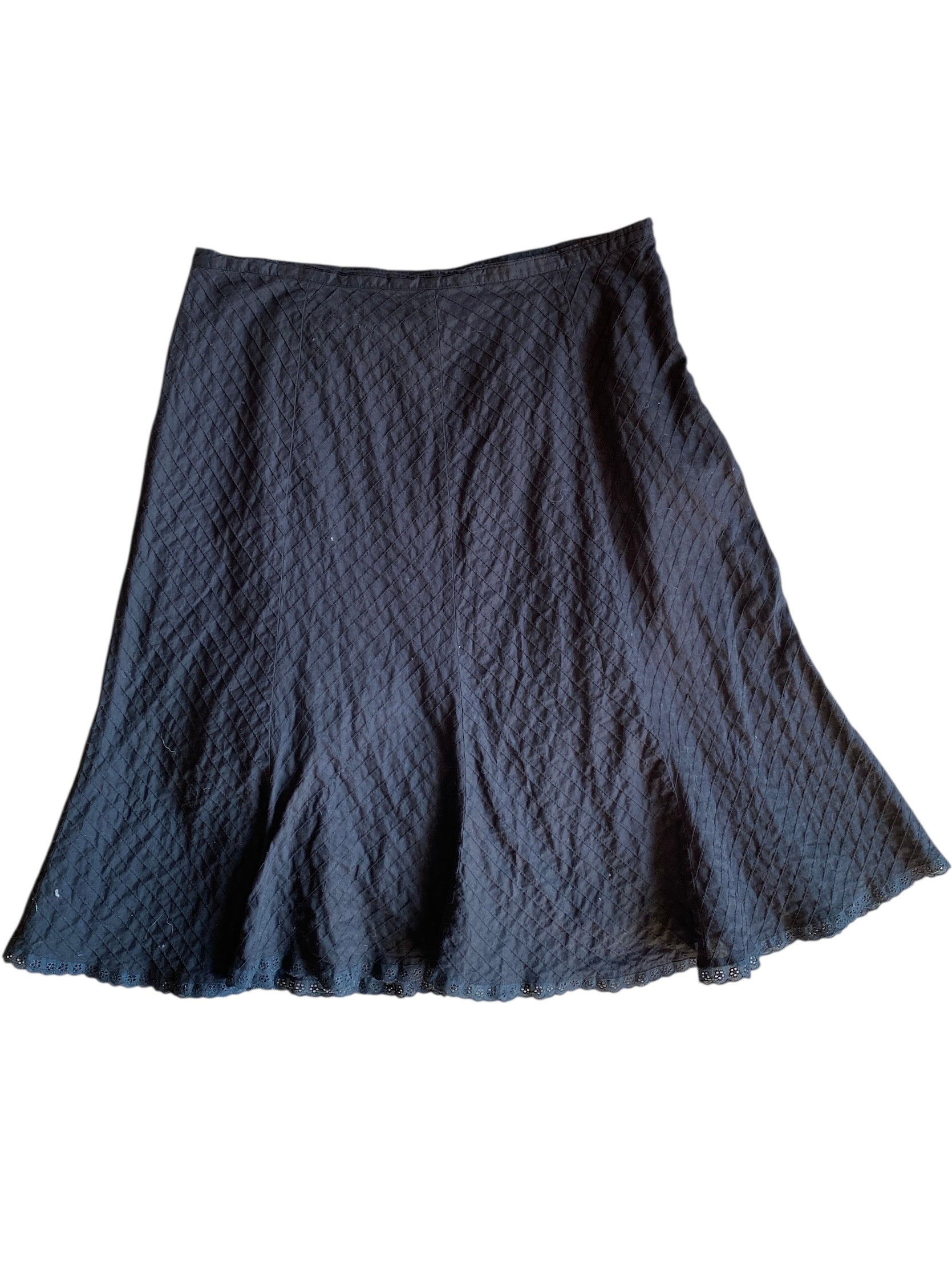 Black Elementz Diagonal striped skirt, Xl