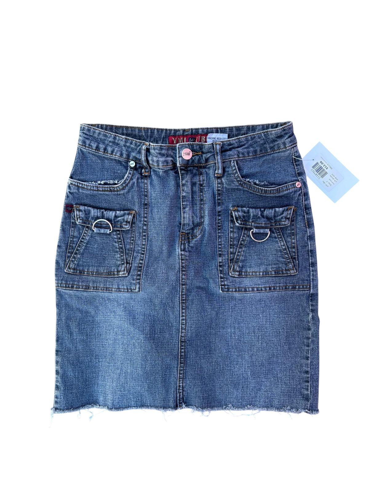 med wash ymi ubu y2k denim midi skirt, 7