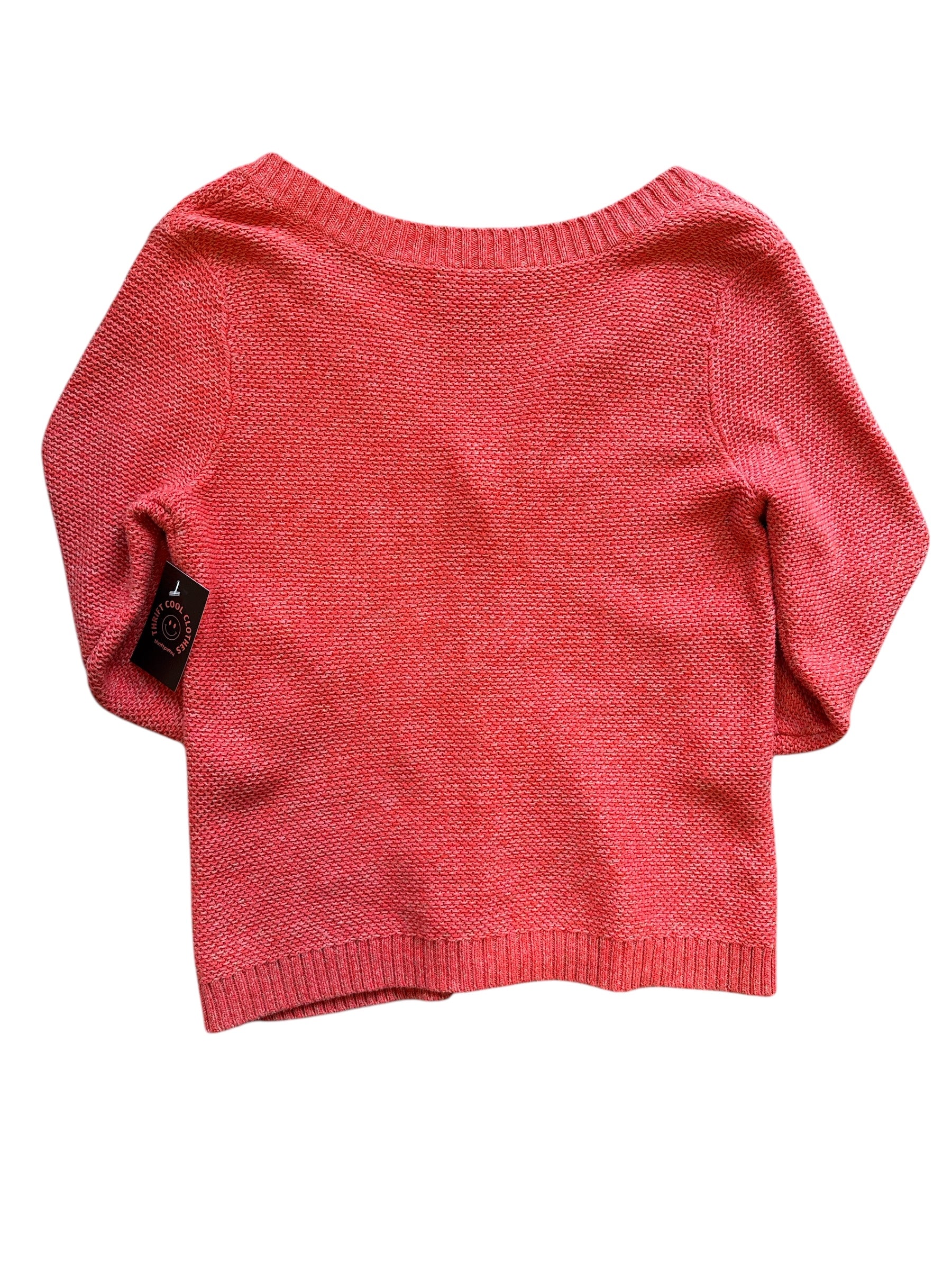 orange Ann Taylor oversized cardigan, L