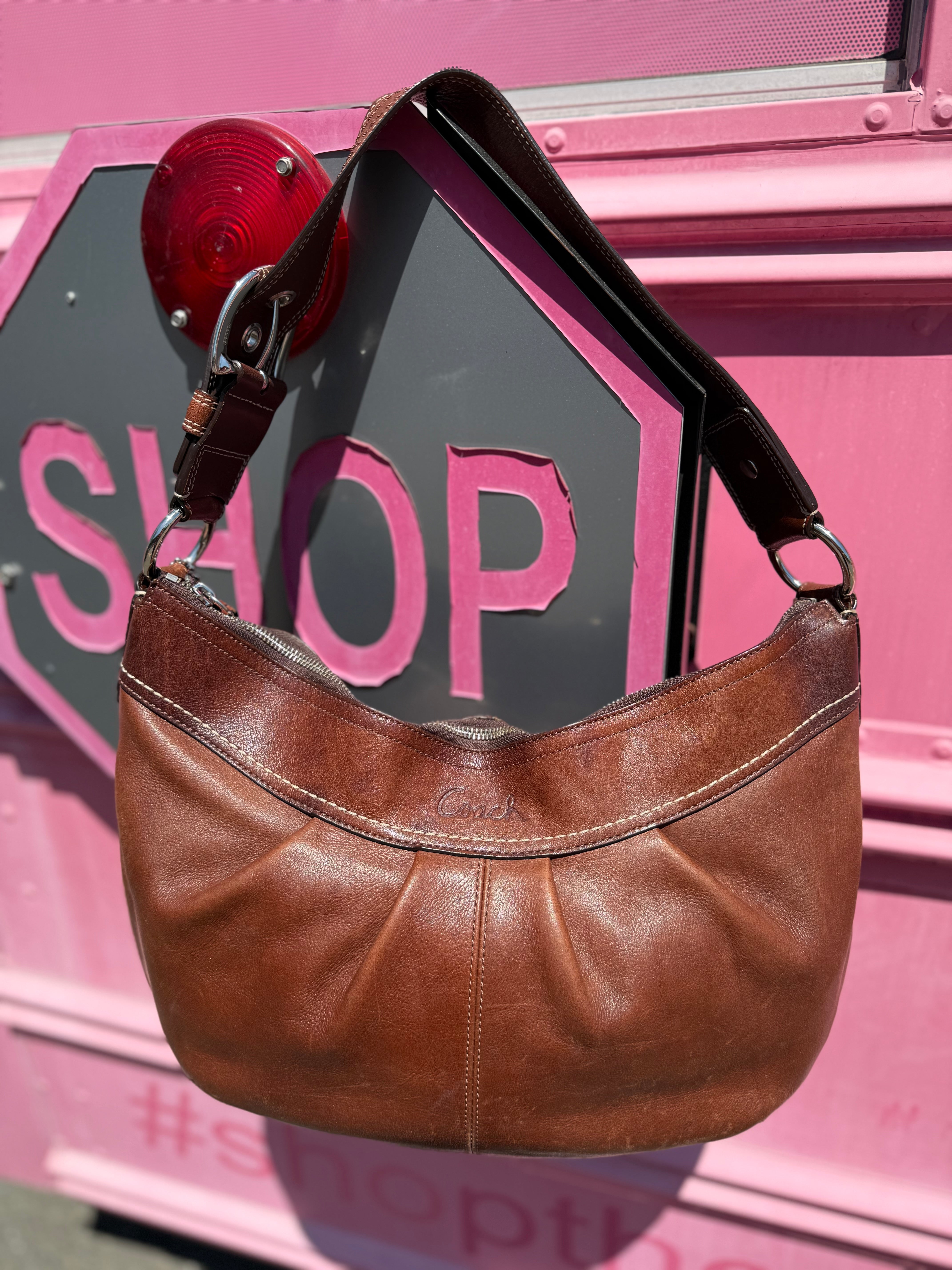 Brown Coach Hobo shoulder bag