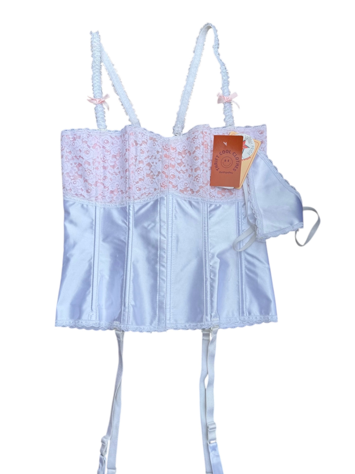 pink white Empire Intimates , 38 fits like a M\L