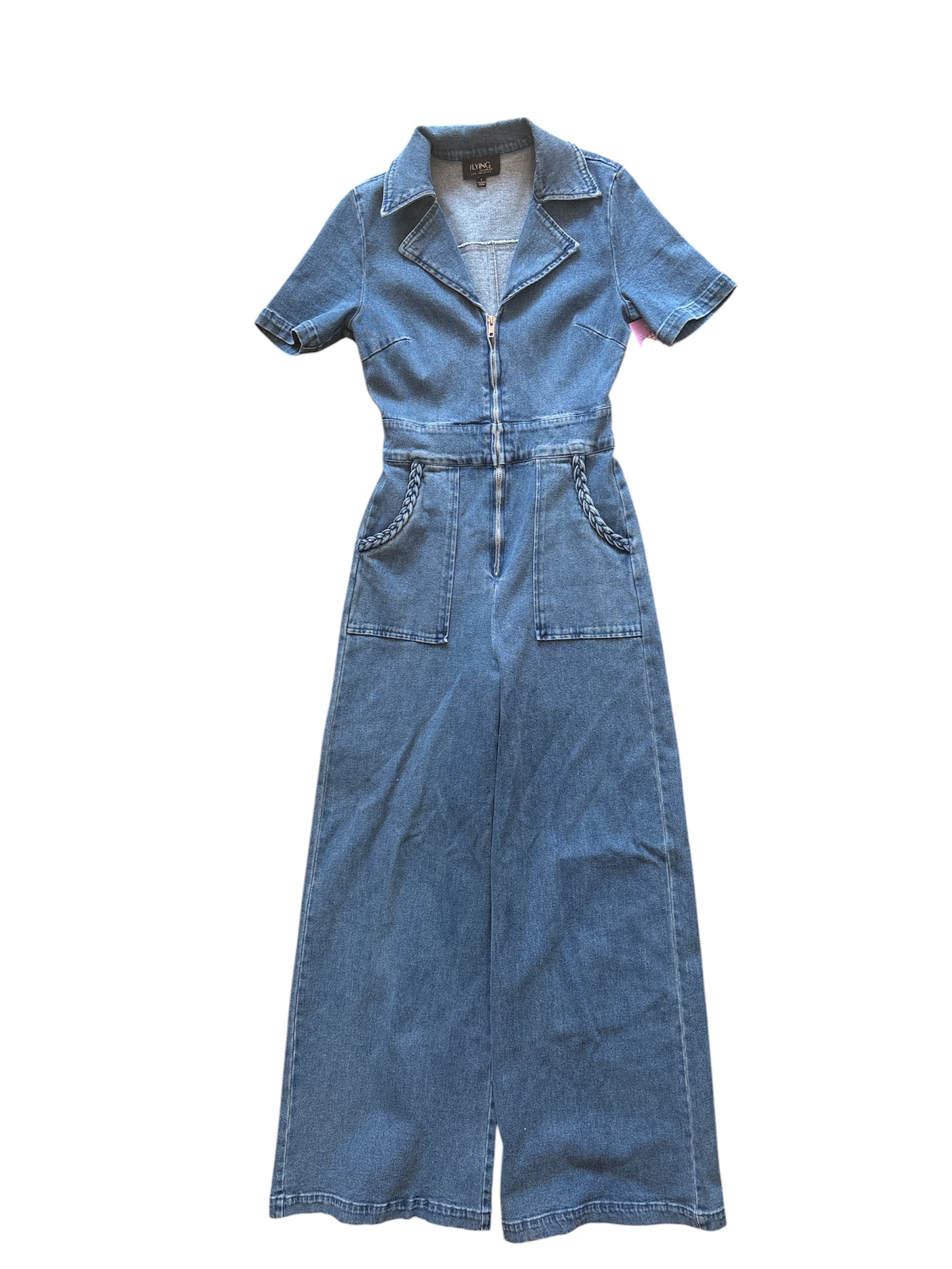 Blue flying tomato Denim one piece, Small