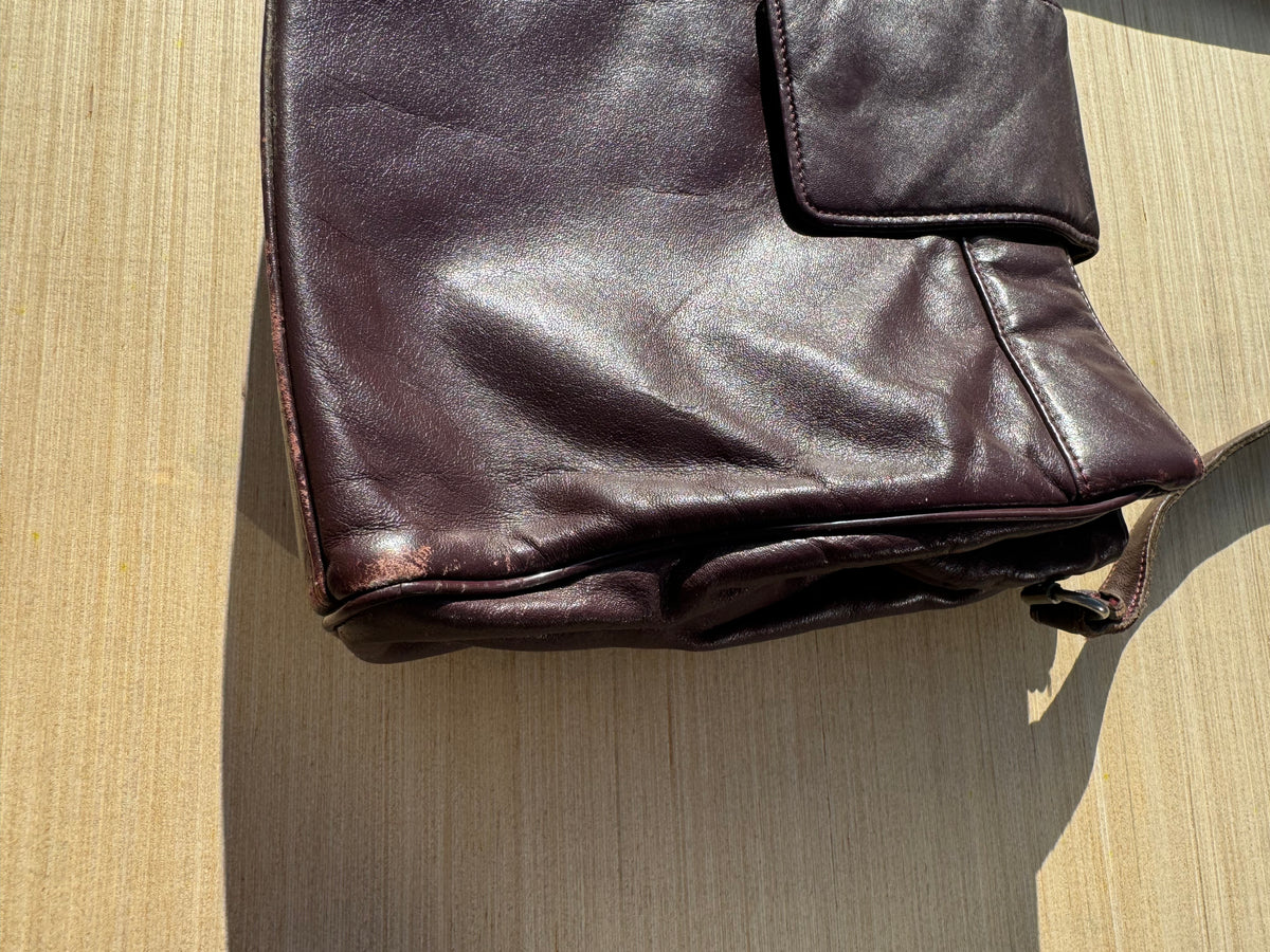 red etienne agner leather purse