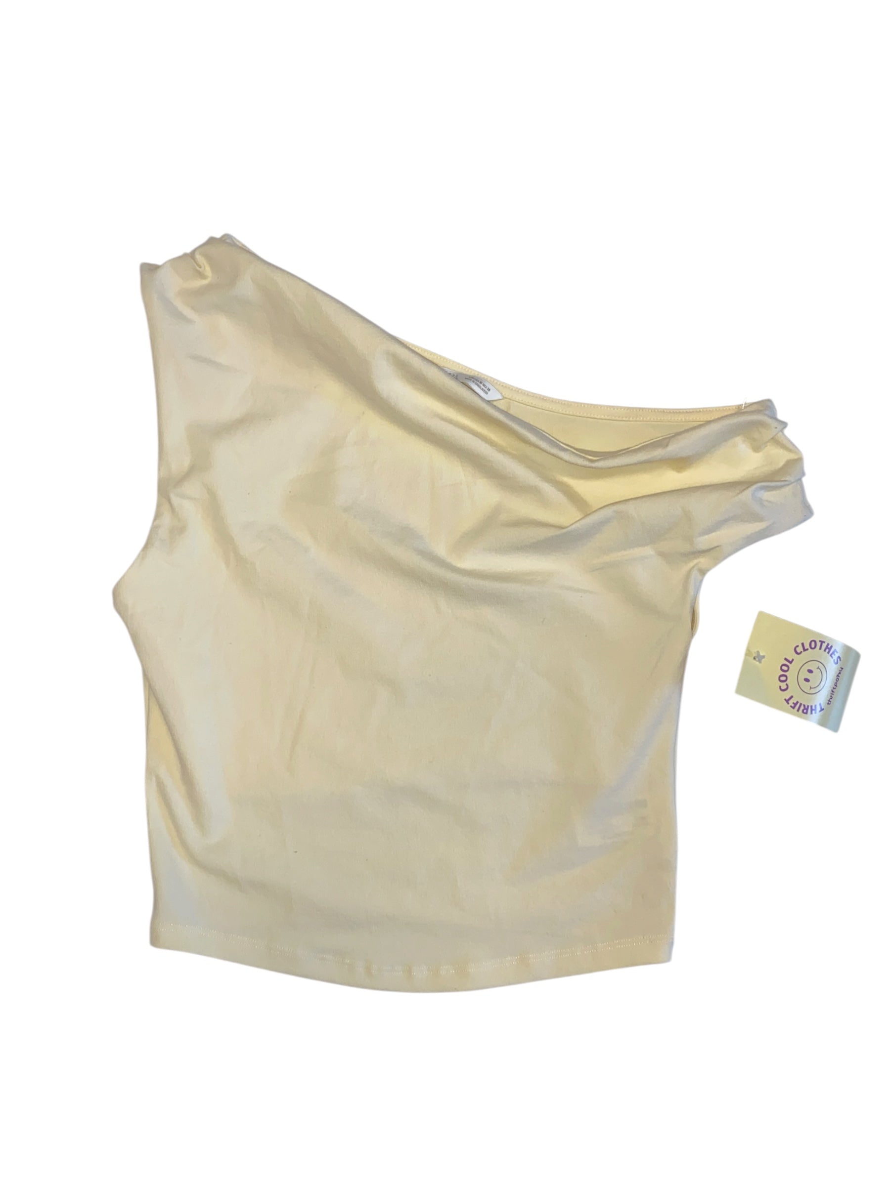 Yellow Zara Off shoulder top, M