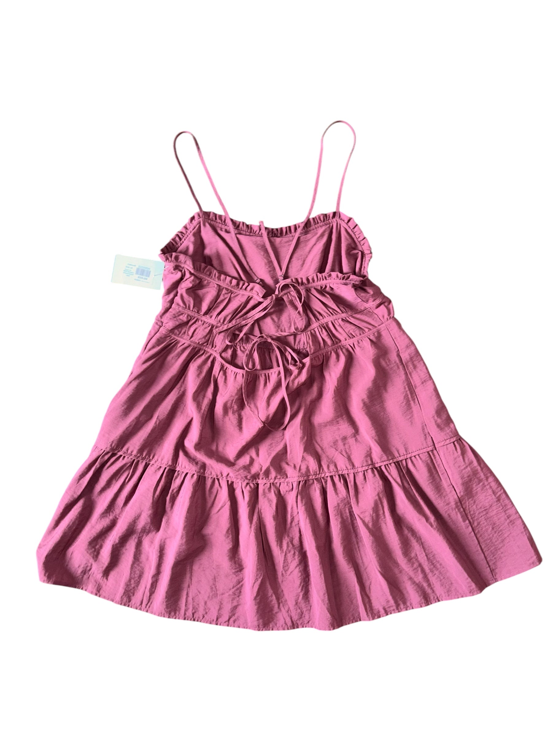 Burgundy madewell NWT Strappy smock tiered mini, 16