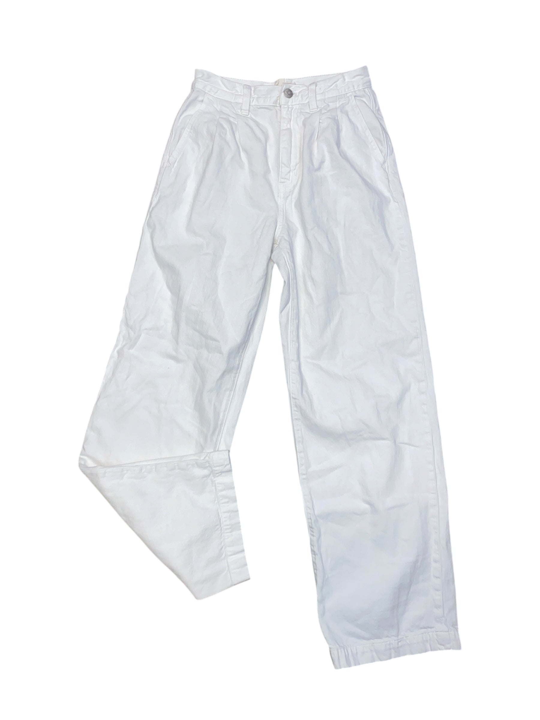 white madewell baggy straight jeans, 24