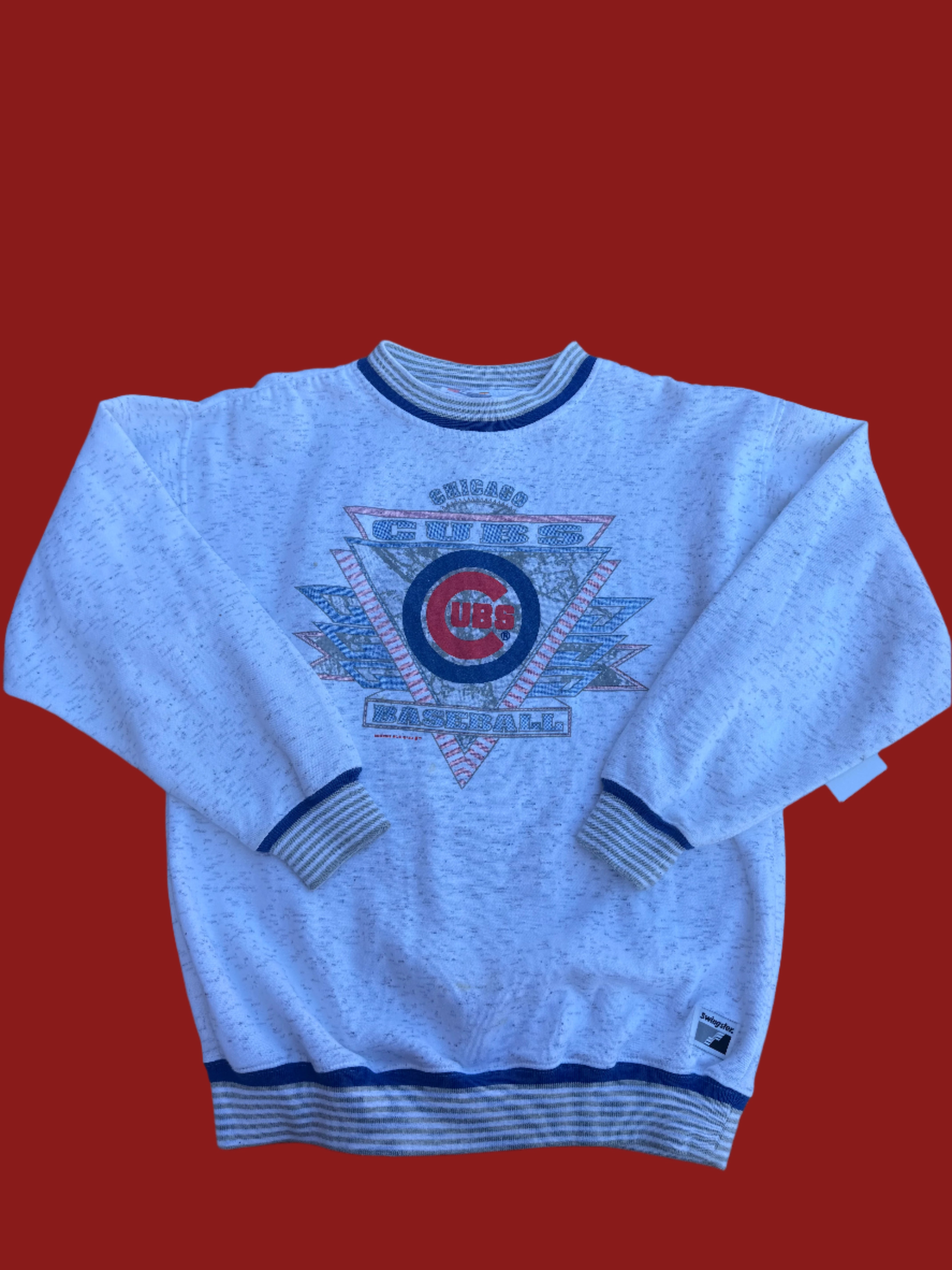 grey swingster 1991 cubs crewneck, s