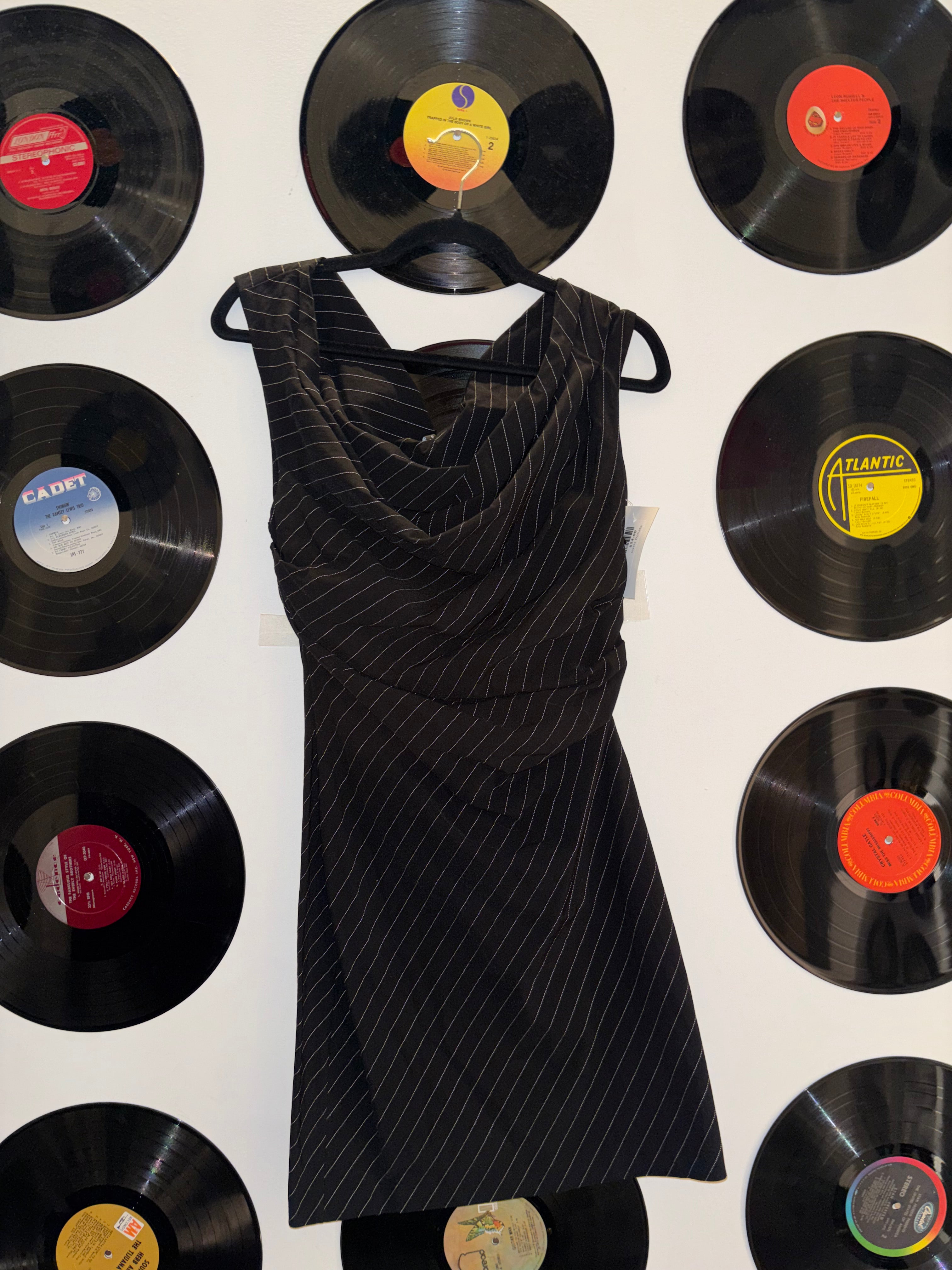 Black Zara Pinstripe dress, L