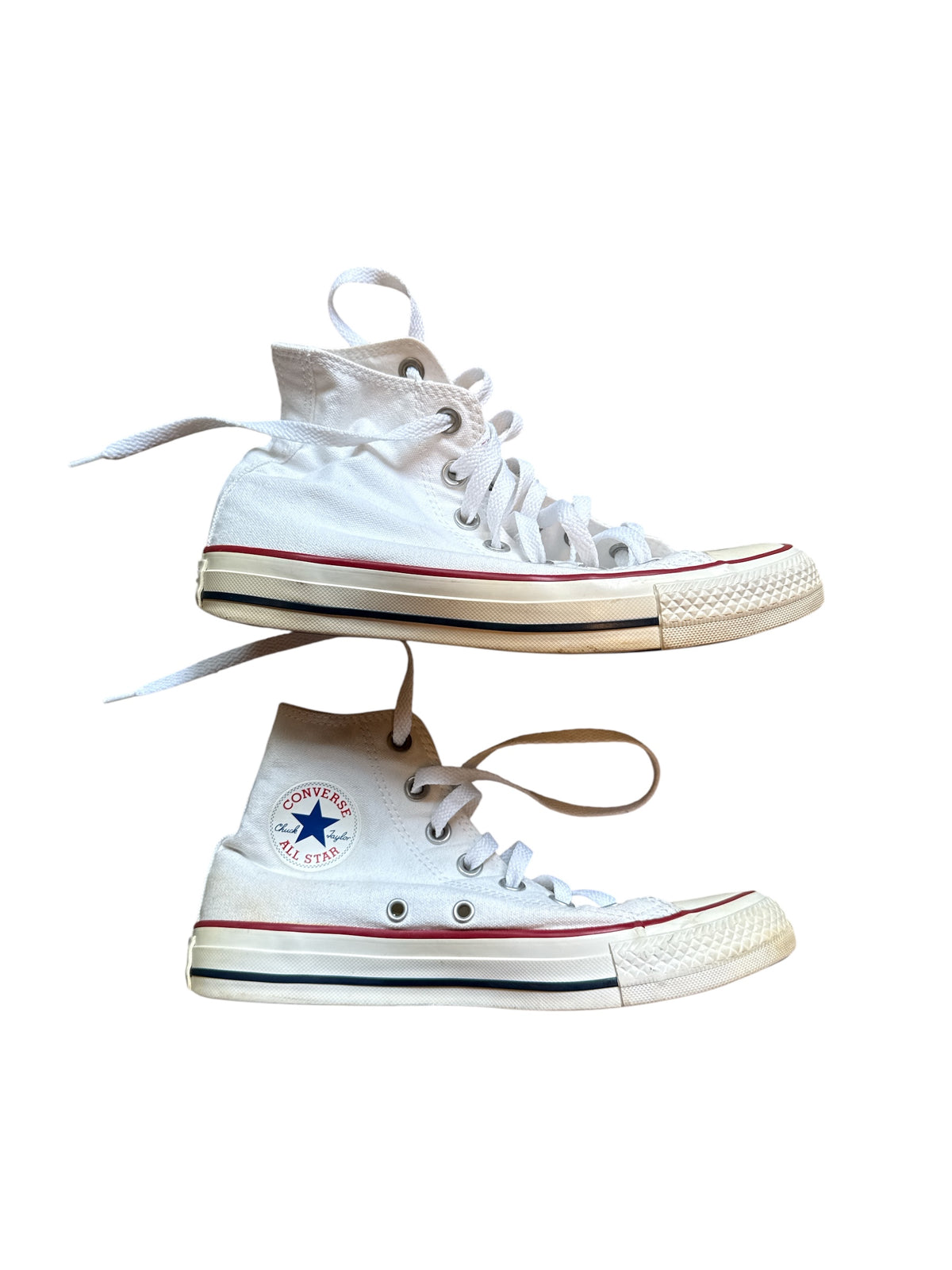 white converse high top sneakers, 6